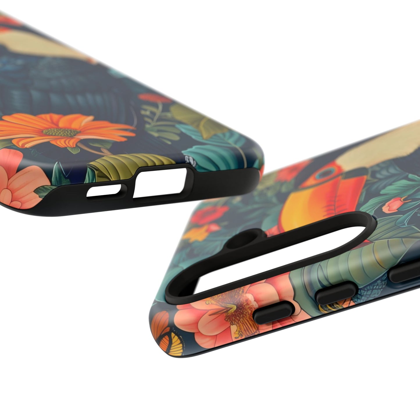 Tropical Toucan Phone Case - Cute Animal Design, Nature Lover Gift, Floral Pattern, Bird Lover Accessory, Summer Vibes