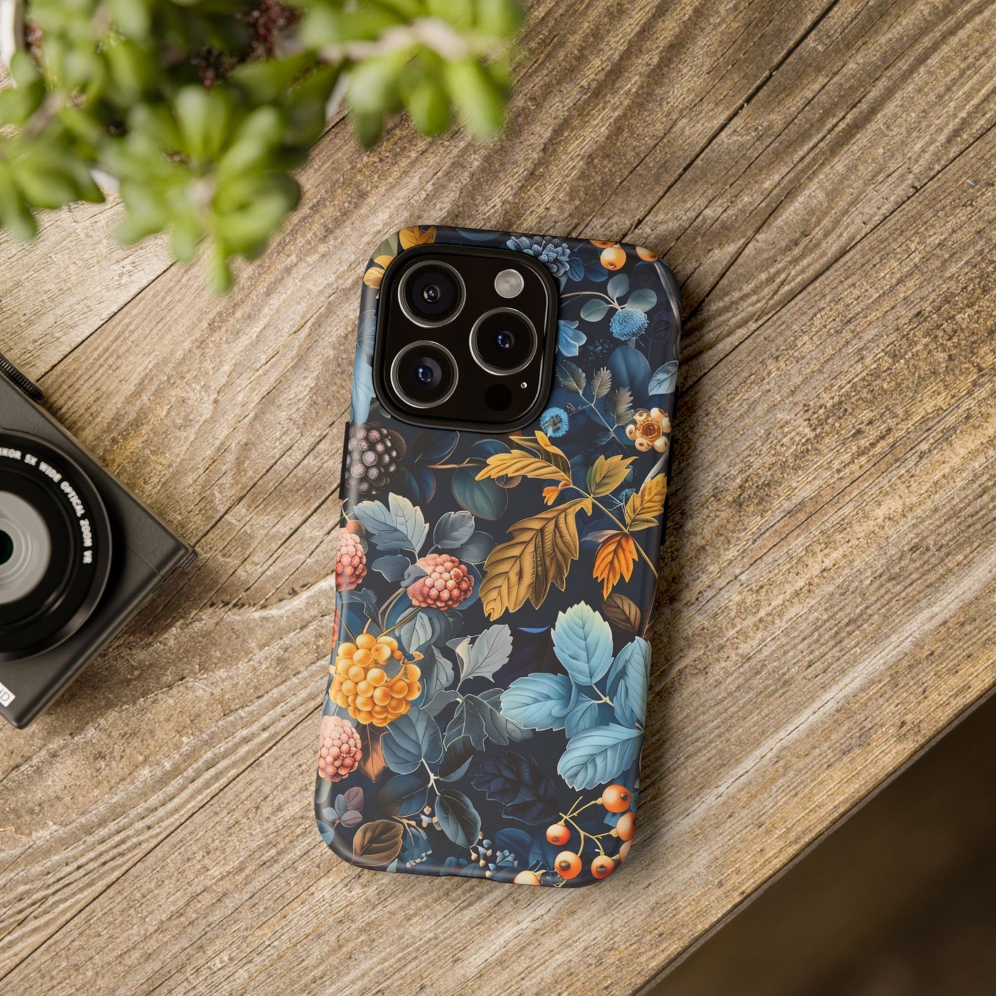 Floral iPhone Case, Tough Phone Cover, Nature-inspired Accessory, Gift for Her, Trendy Protection Case