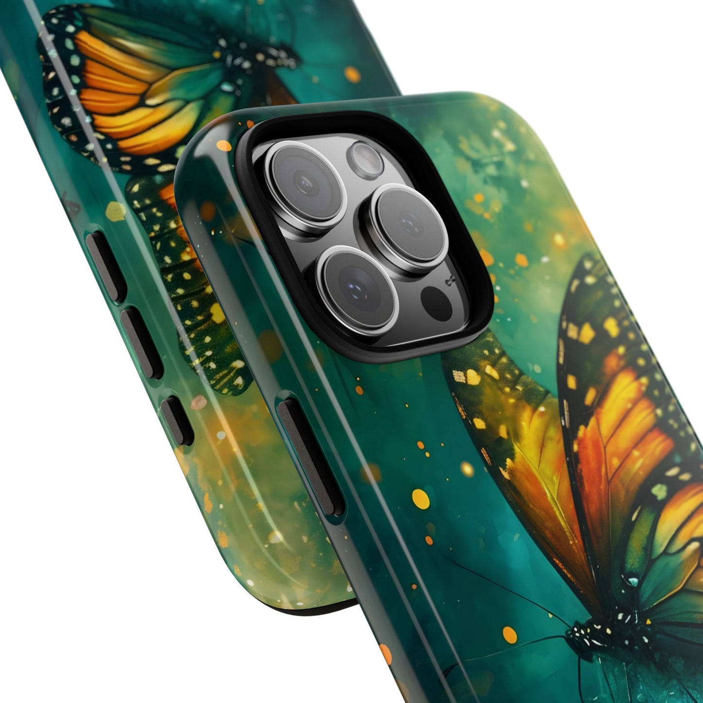 Colorful Butterfly Phone Case, Tough Cases for iPhone and Samsung, Cute Tech Accessories, Nature Lovers Gift, Vibrant Floral Design