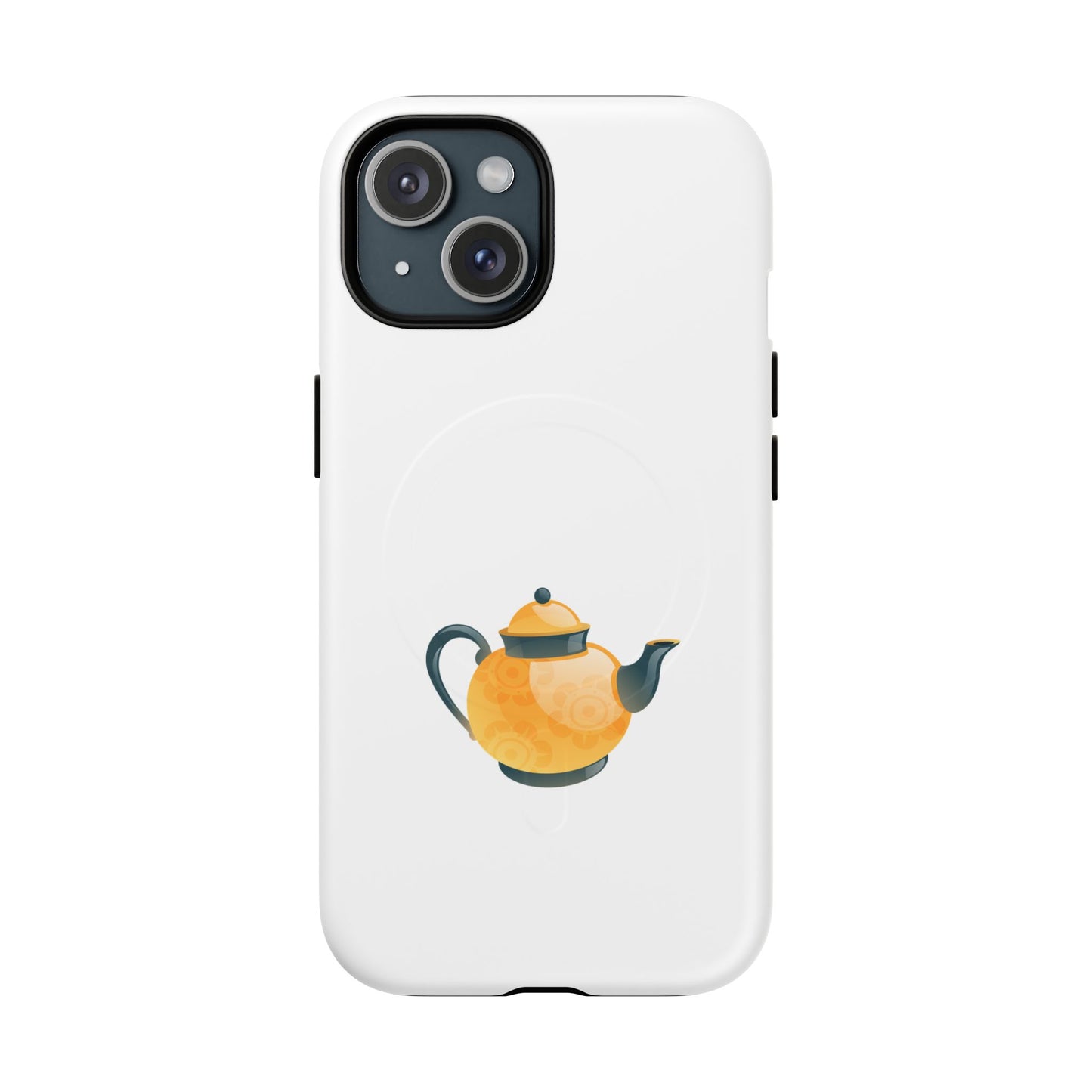 Chic Teapot Magnetic Phone Case, Tough Magnetic Cases, Phone Accessory, Gift for Tea Lovers, Unique Phone Case, Stylish Mobile Cover