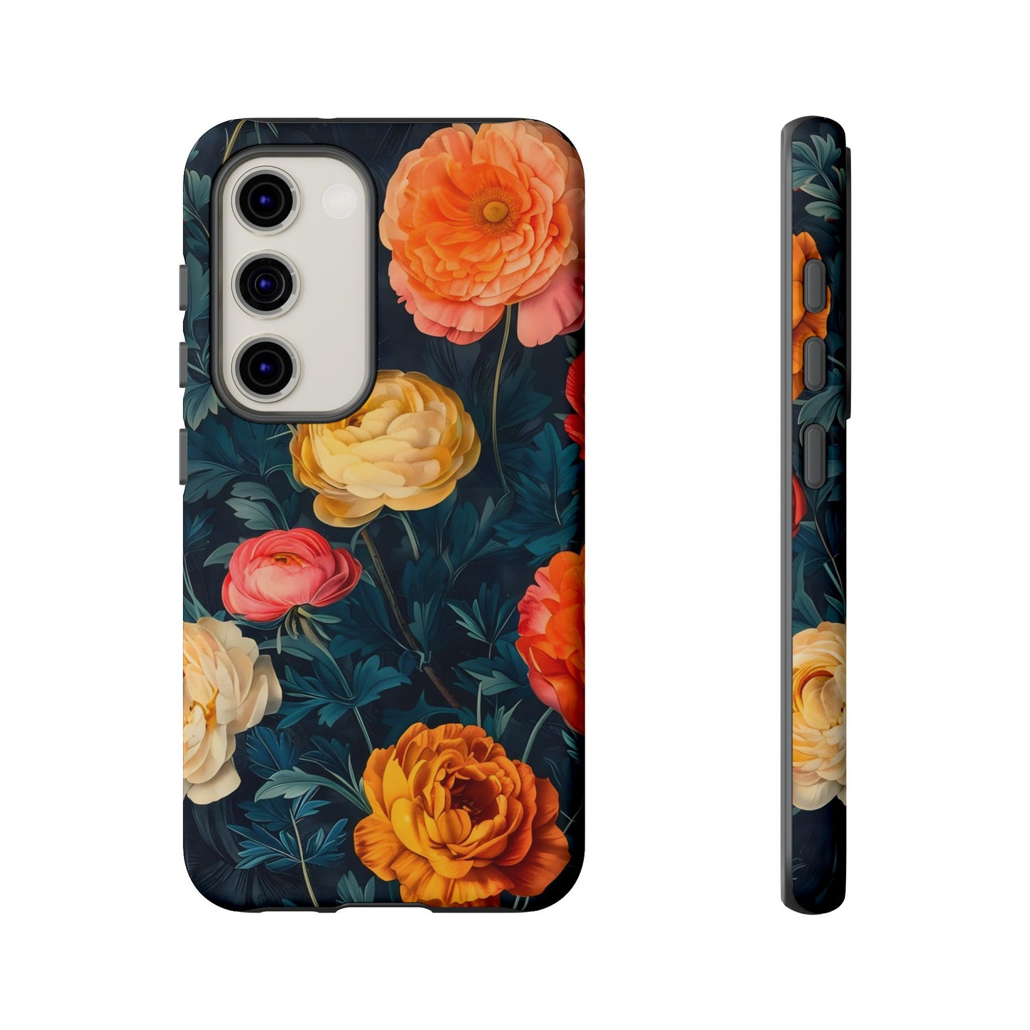 Floral Phone Case - Tough Cases, Stylish Protection, Gift for Flower Lovers, Customizable Cover, Floral Design Mobile Accessory