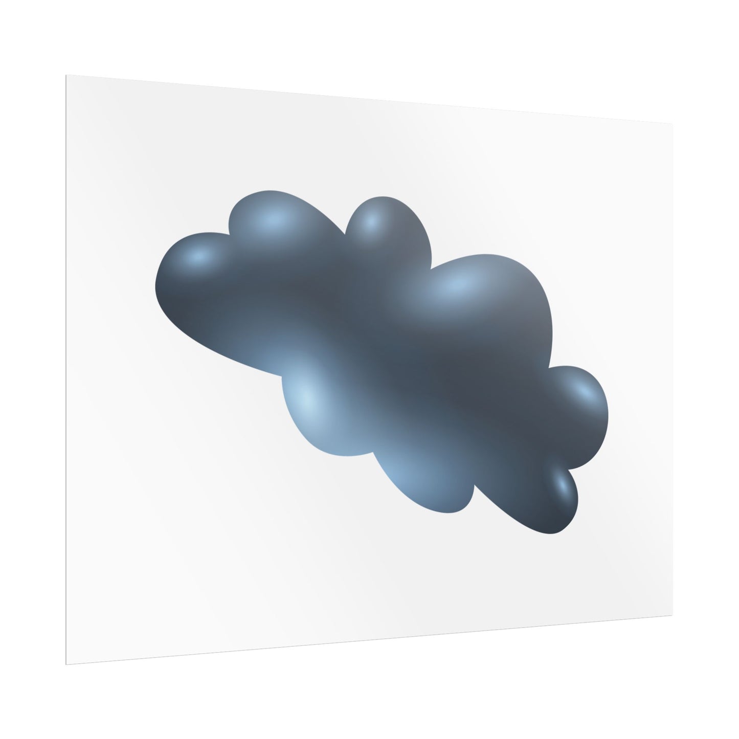 Cloud Art Print, Modern Decor, Minimalist Wall Art, Home Office Decor, Unique Gift, Aesthetic Poster