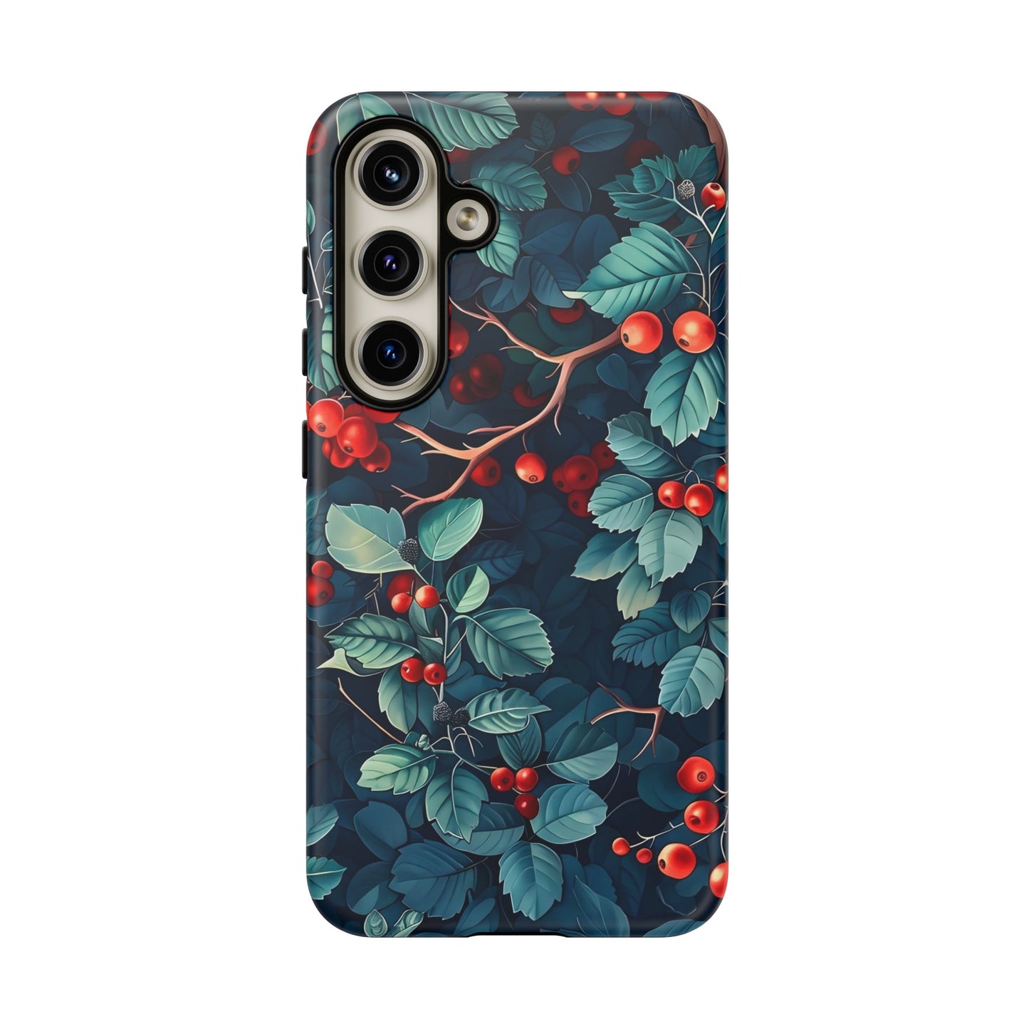 Berry Blossom Phone Case - Nature Lover's Gift, Floral Design, Cute Accessory for Spring, Unique Tech Cover, Perfect for Holidays