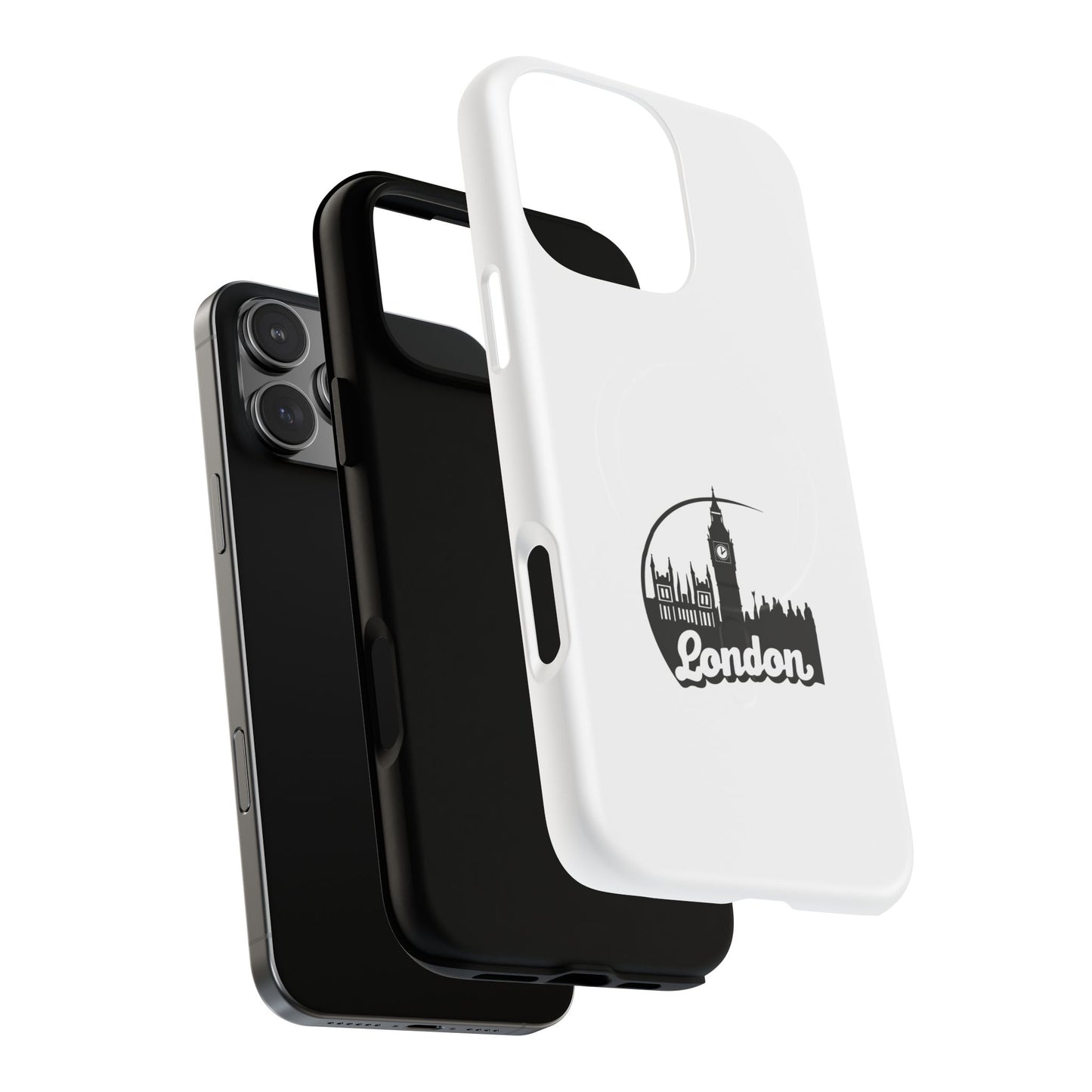 Stylish Tough Magnetic Phone Case with London Skyline, Unique Design, Perfect Gift for Travelers, Phone Protection, Customizable Accessories