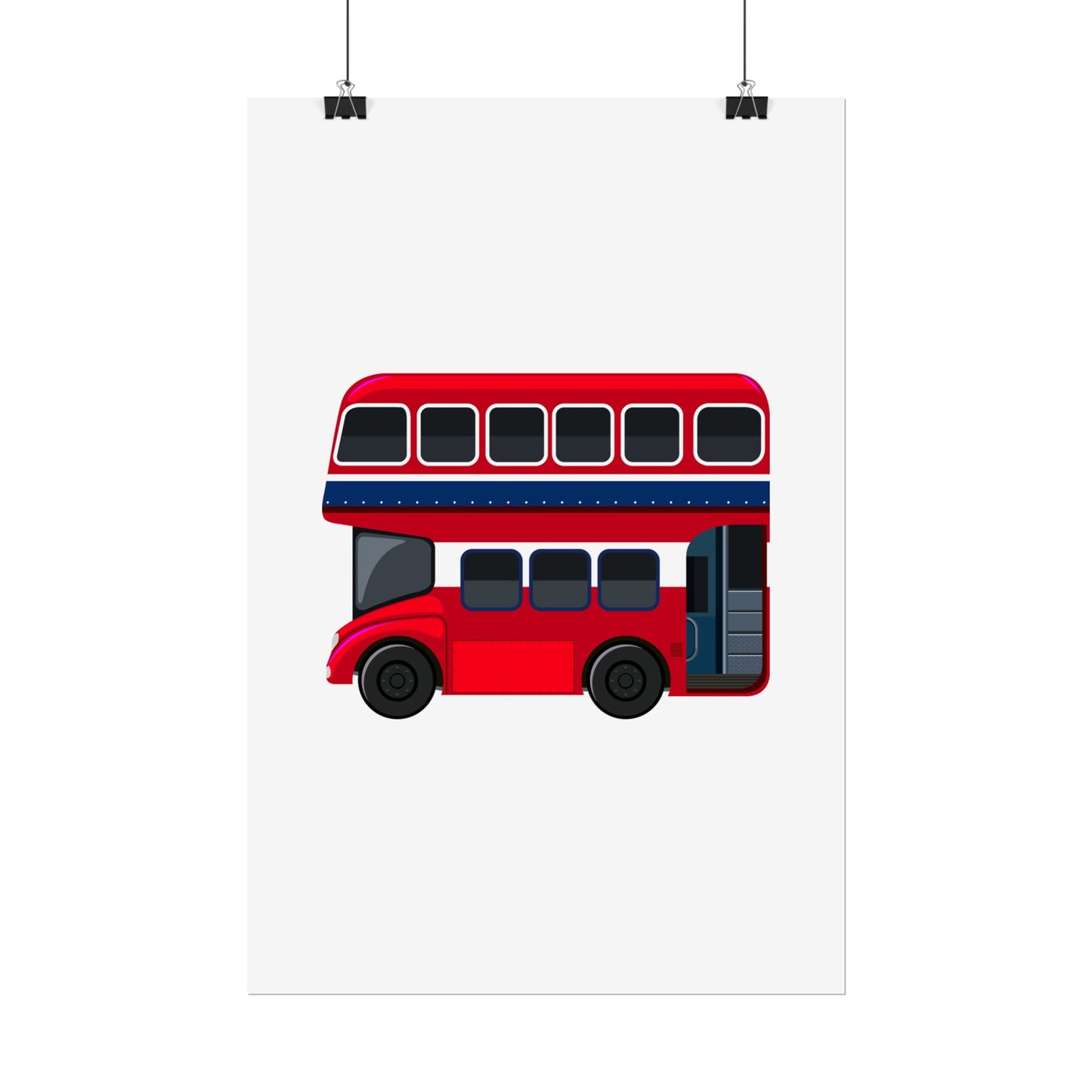 Red Double Decker Bus Rolled Posters
