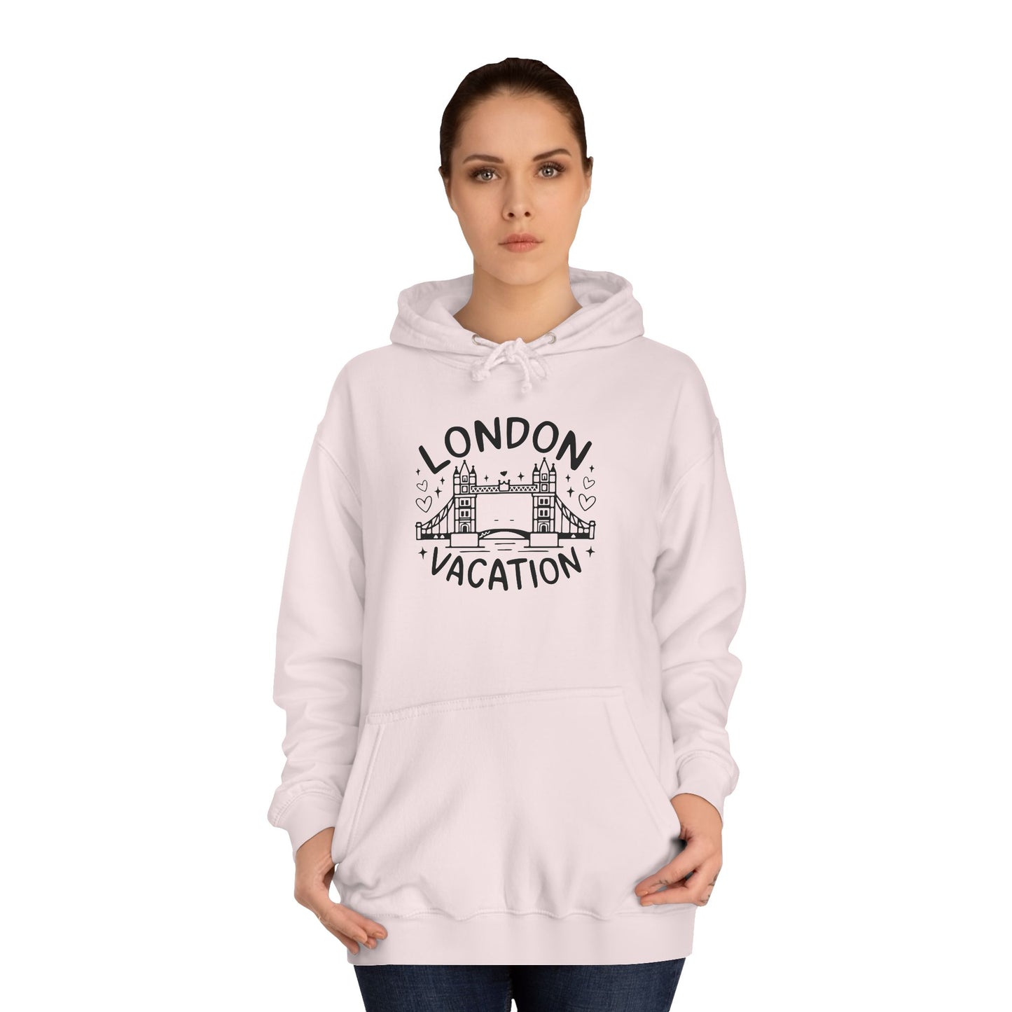 Unisex College Hoodie - London's Vacation