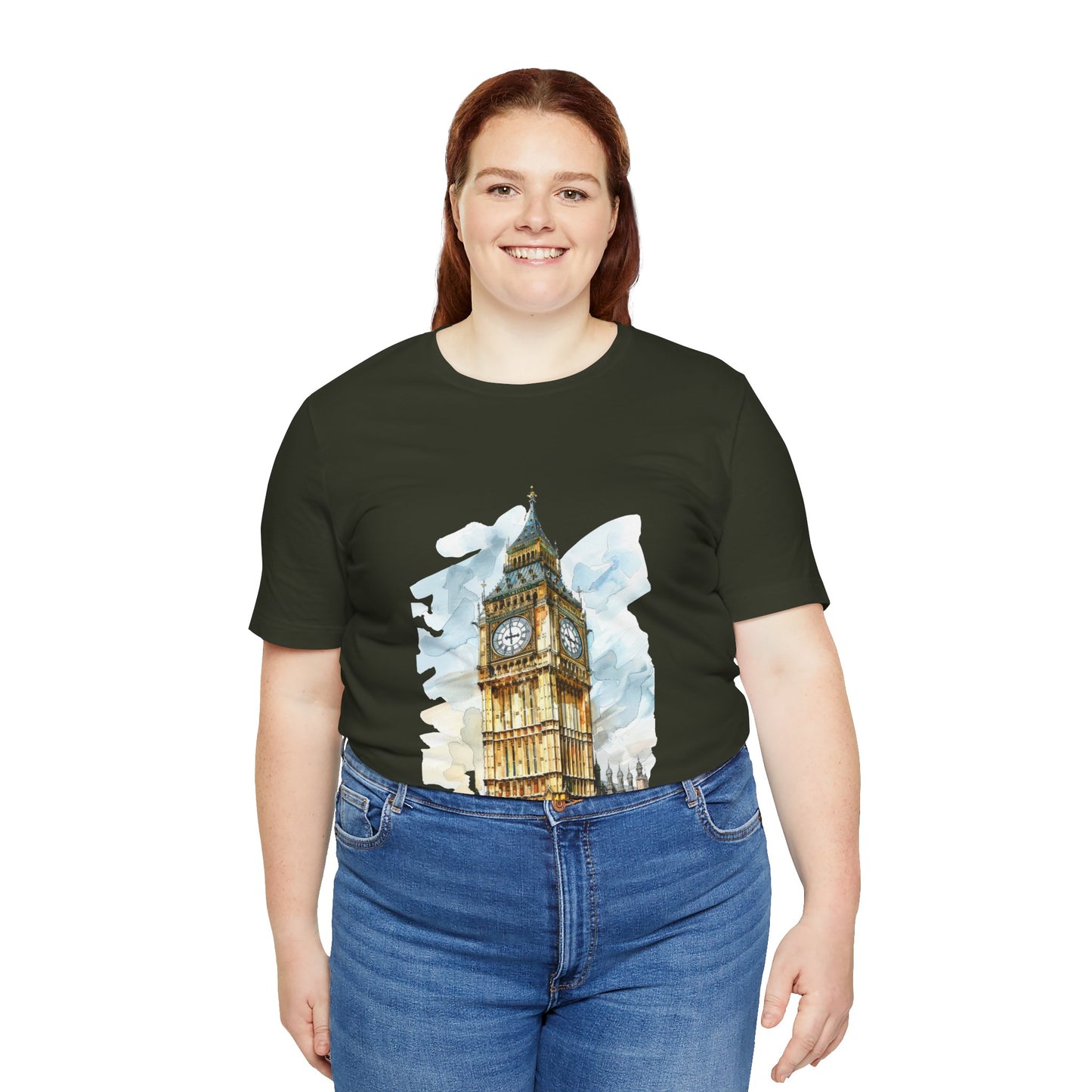 Unisex Jersey Short Sleeve Tee - Iconic Big Ben Clock Tower Design - London Landmark