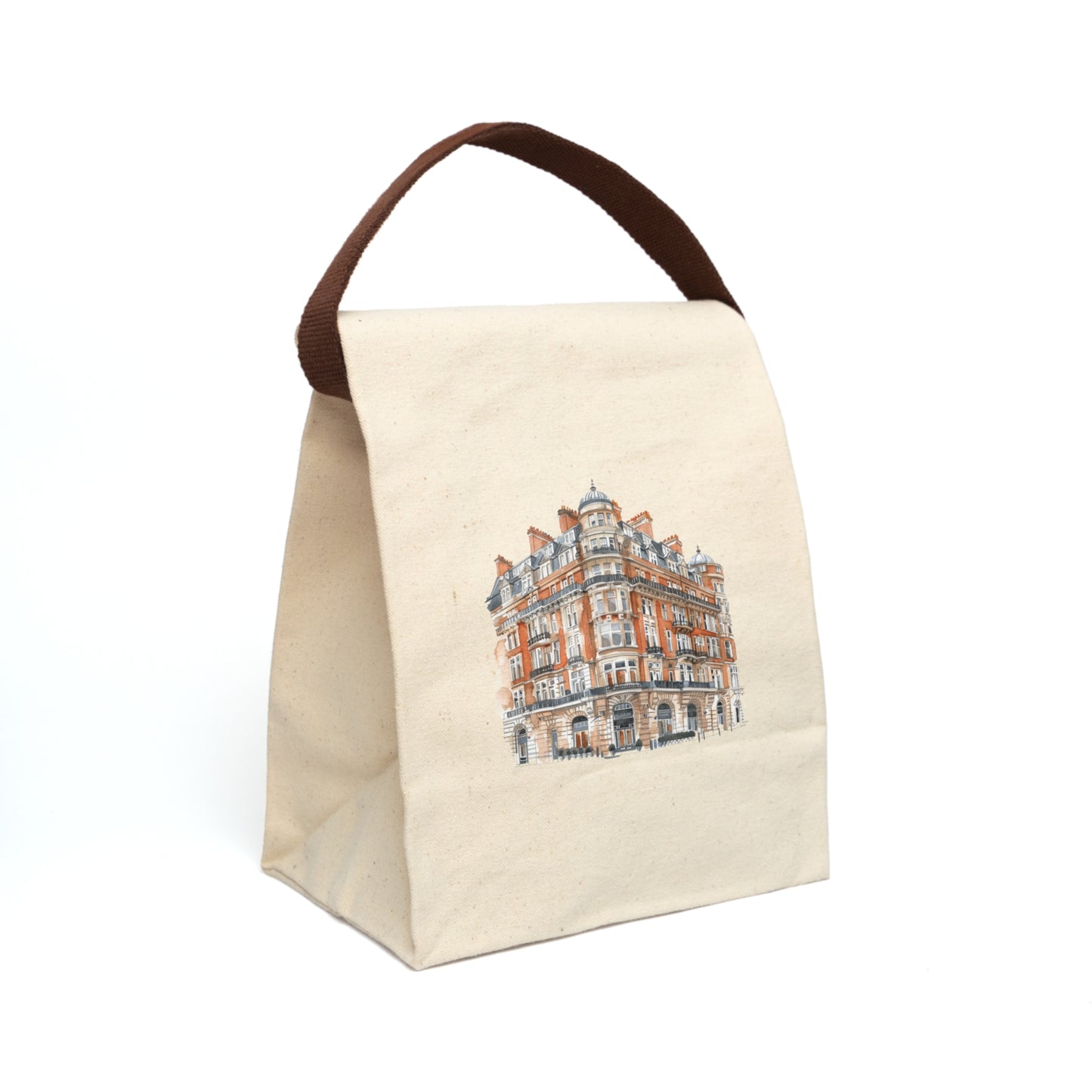The Brick & Barrel Canvas Lunch Bag With Strap