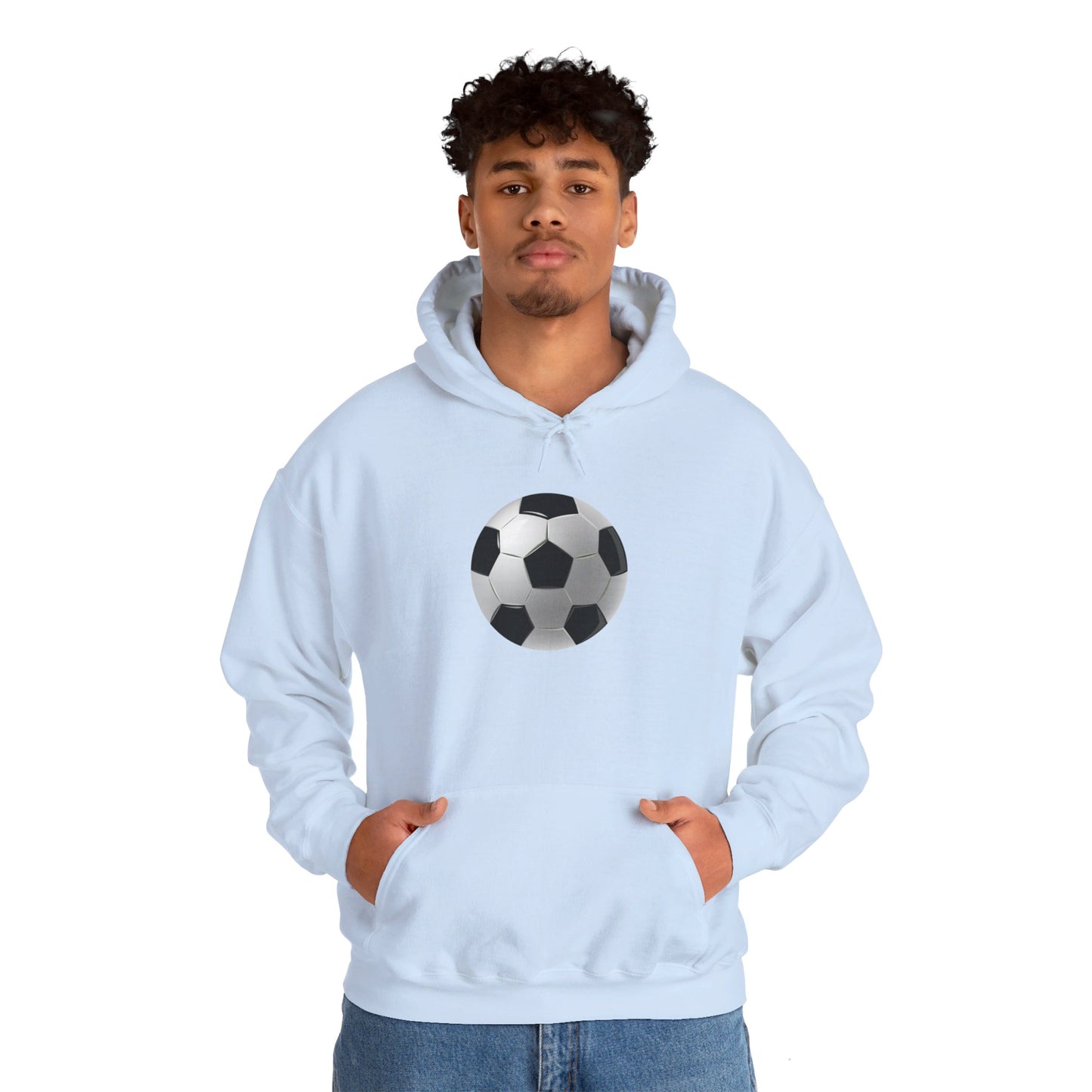 Dynamic Football Design - Sports Passion and Energetic Unisex Heavy Blend™ Hooded Sweatshirt
