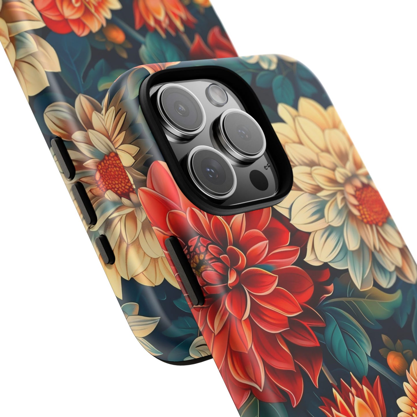 Floral Phone Case - Vibrant Tough Cases, Stylish Floral Cell Phone Cover, Gift for Her, Trendy Phone Accessory, Flower Design