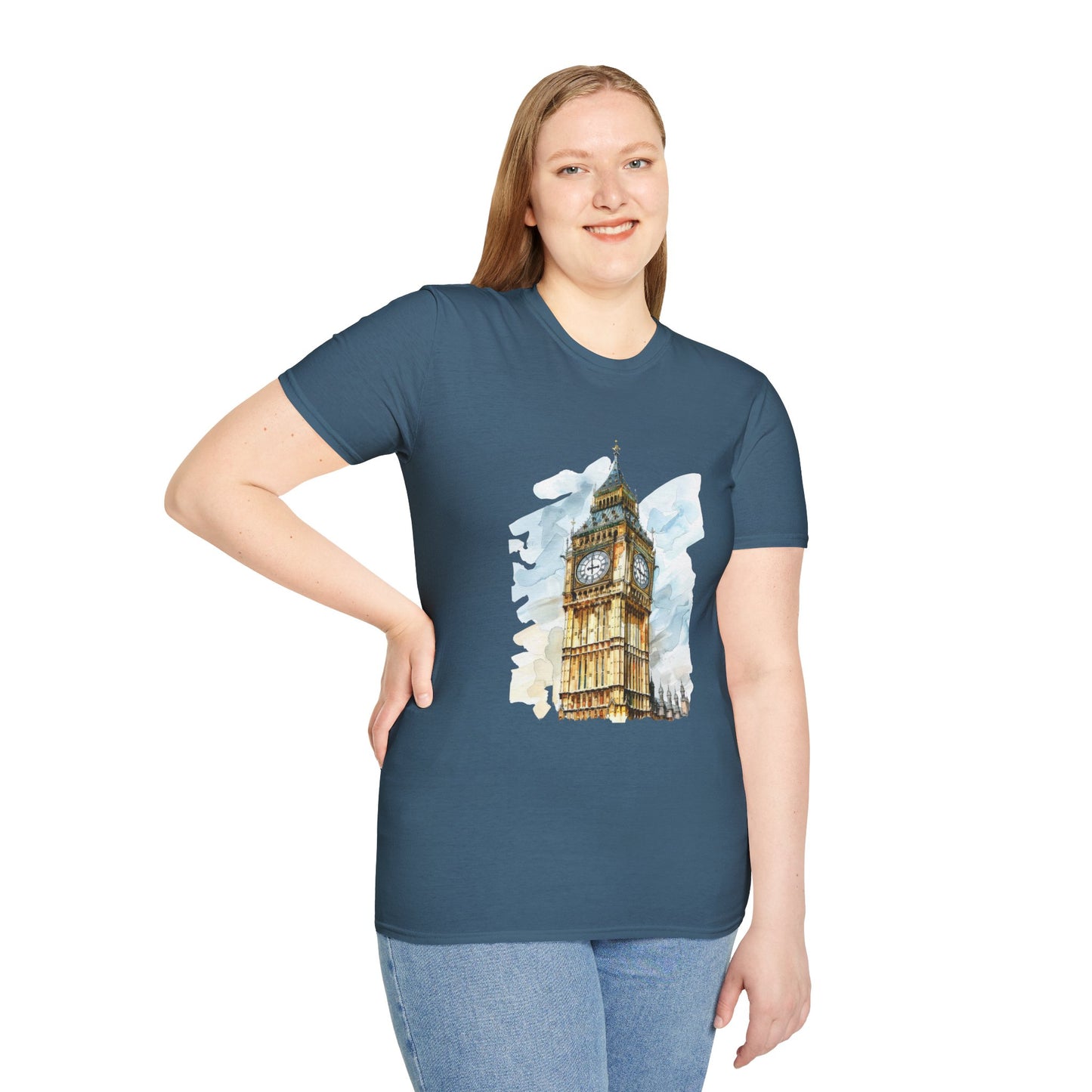 Unisex Softstyle T-Shirt - Timeless Icon - The UK’s Famous Clock Tower