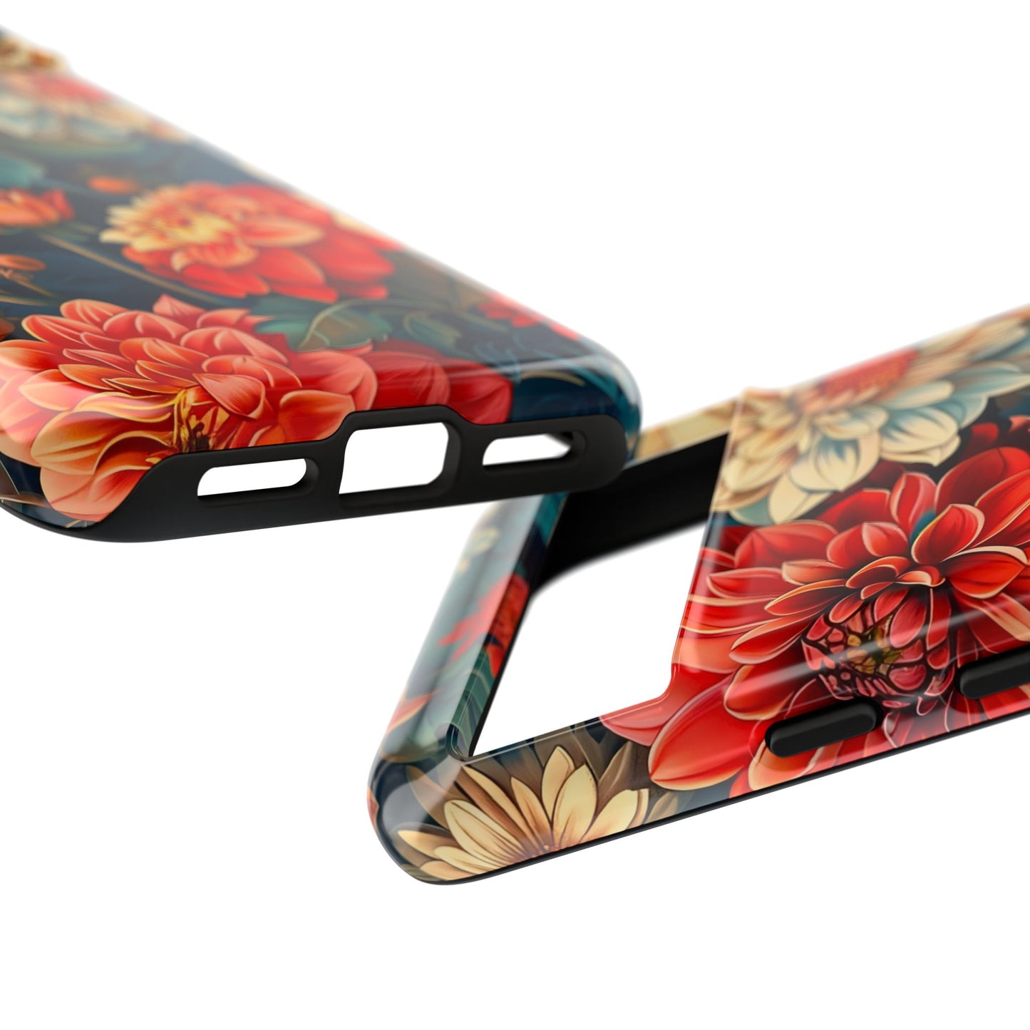 Floral Phone Case - Vibrant Tough Cases, Stylish Floral Cell Phone Cover, Gift for Her, Trendy Phone Accessory, Flower Design