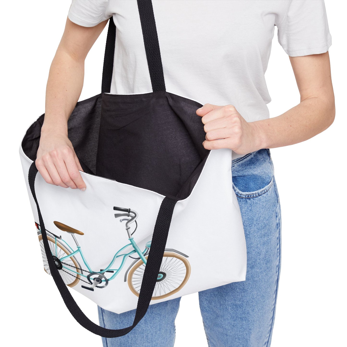 Vintage Bicycle Weekender Tote Bag, Travel Bag, Beach Tote, Summer Essentials, Bicycle Lover Gift, Weekend Getaway Bag