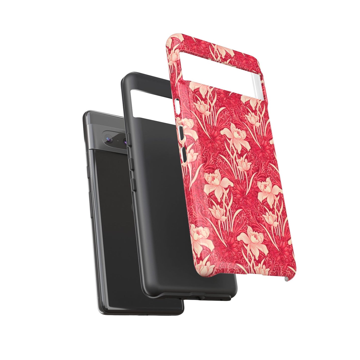 Floral Tough Phone Case - Durable, Stylish Accessory, Perfect Gift for Her, Floral Pattern, Customizable, Ideal for Daily Use