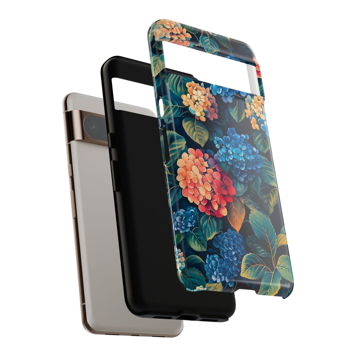 Floral Phone Case, Stylish Tough Case for Gardener Gift, Flower Lover Accessory, Pretty Floral Design, Protective Case