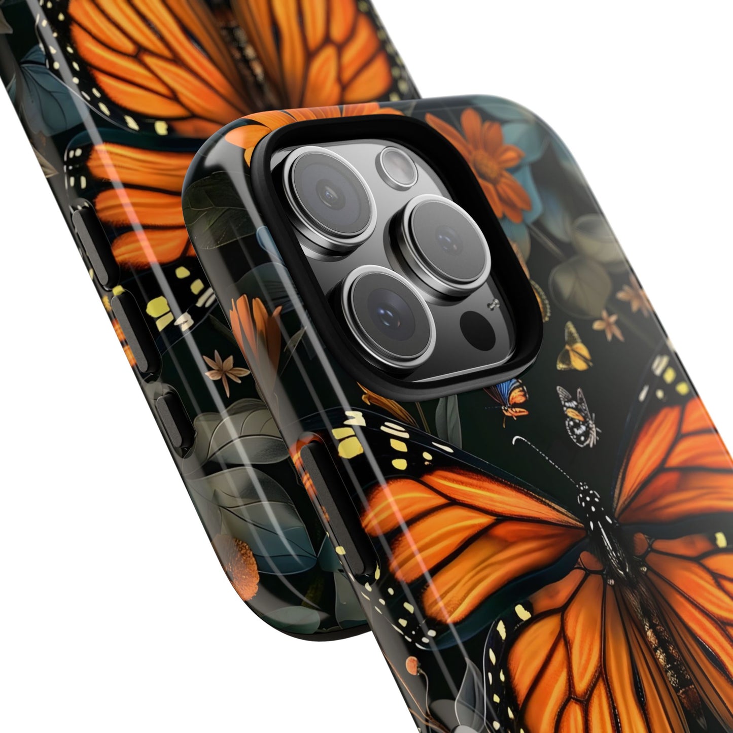 Monarch Butterfly Phone Case, Tough Cases, Nature Lover Gift, Floral Mobile Cover, Eco-Friendly Phone Accessory, Butterfly Design