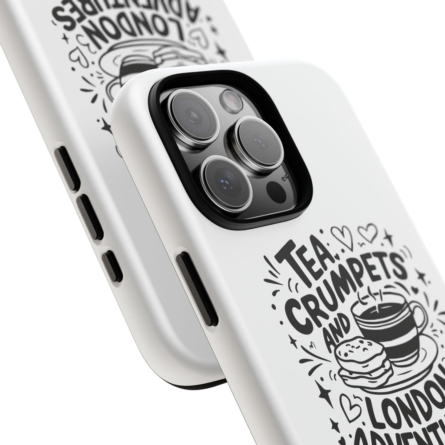 Tea, Crumpets, and London Adventures - Cute Gift for Tea Lovers, London Souvenir, Travel Accessory, Unique Phone Cover