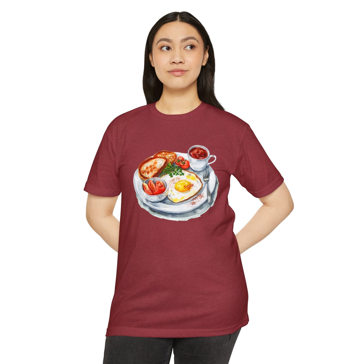 Unisex CVC Jersey T-shirt - Elegant British Breakfast