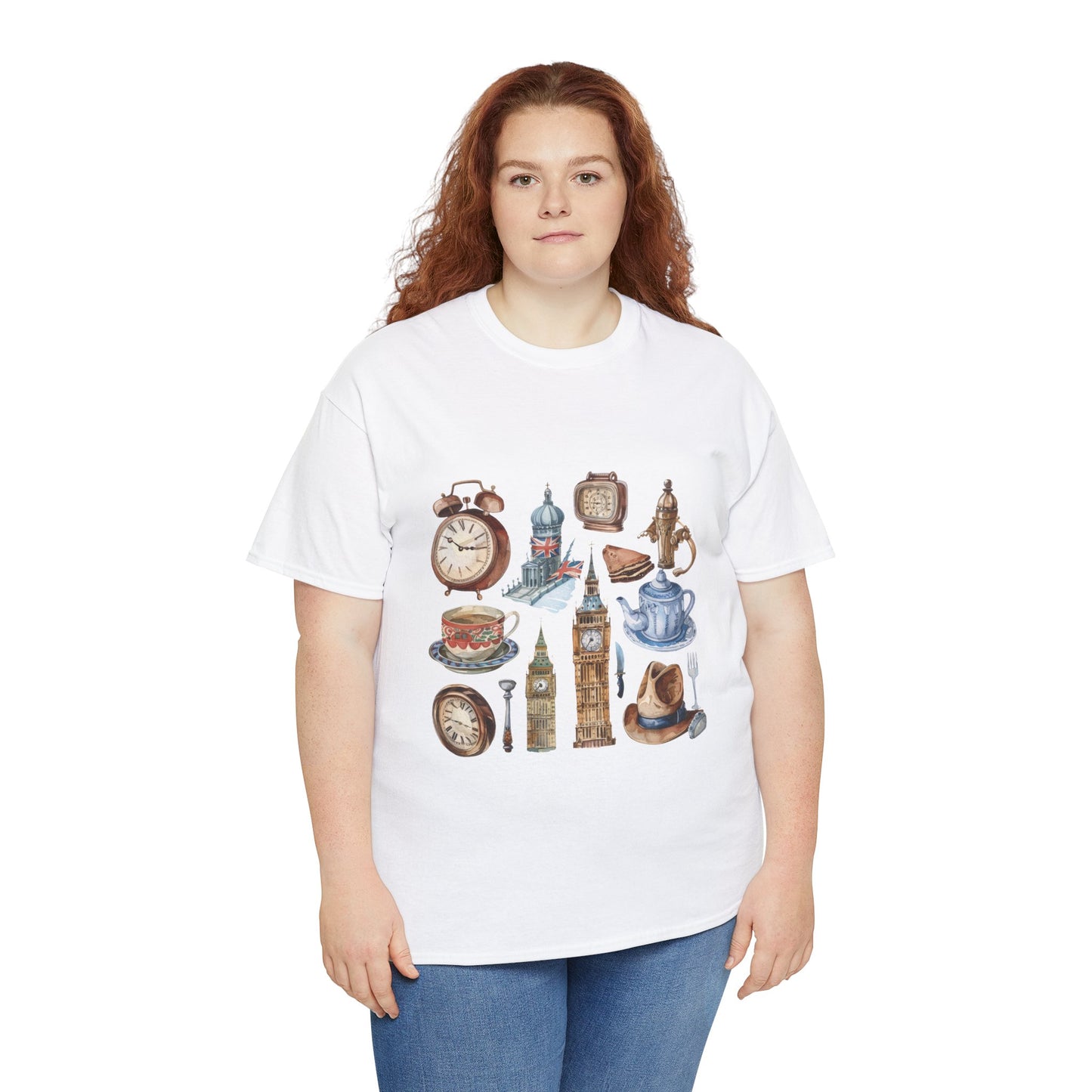 Unisex Heavy Cotton Tee - Timeless Symbols - Iconic England
