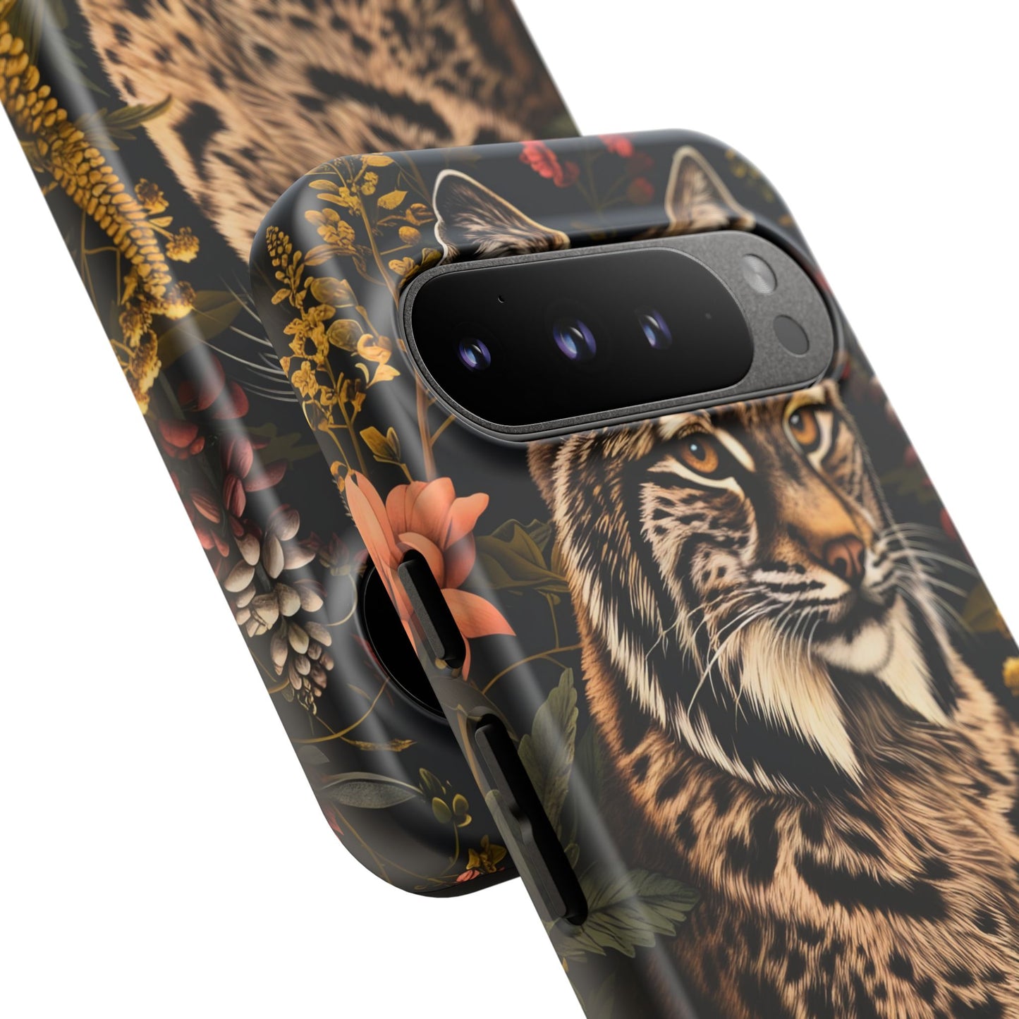 Wildlife Phone Case with Lynx Design, Tough Cases, Animal Lovers Gift, Nature Inspired Accessories, Unique Tech Protection