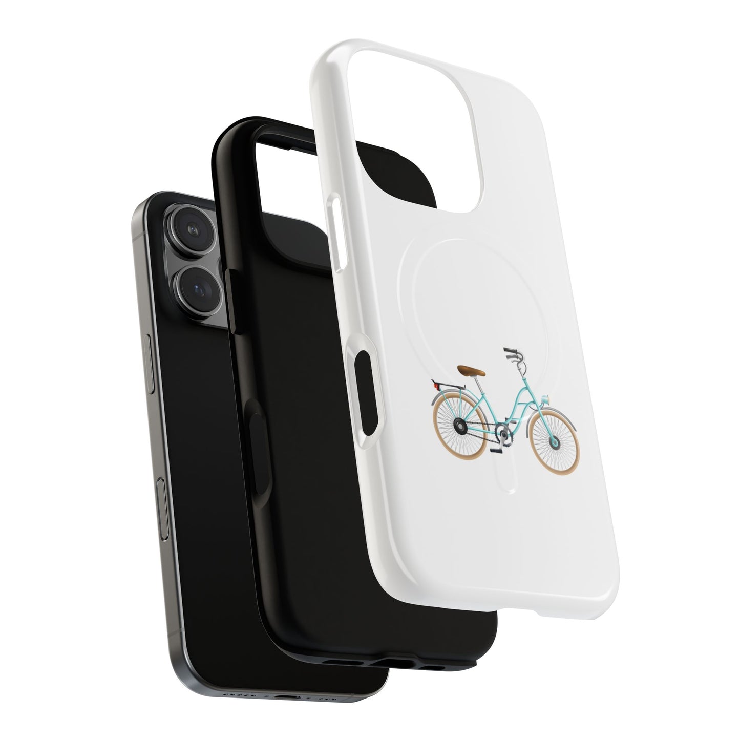 Tough Magnetic Phone Cases, Stylish Bicycle Design, Durable Protection, Perfect Gift for Cyclists, Trendy Tech Accessory