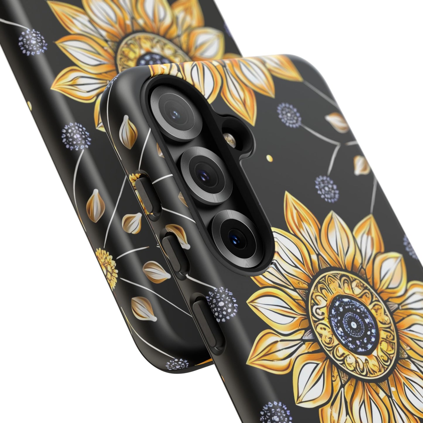 Floral Phone Case with Mandala Design, Tough Cases for iPhone & Samsung, Boho Style, Gift for Her, Unique Accessories