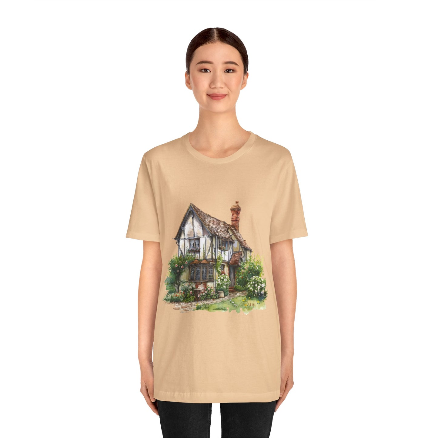 Unisex Jersey Short Sleeve Tee - Timeless Beauty - British Village Homes