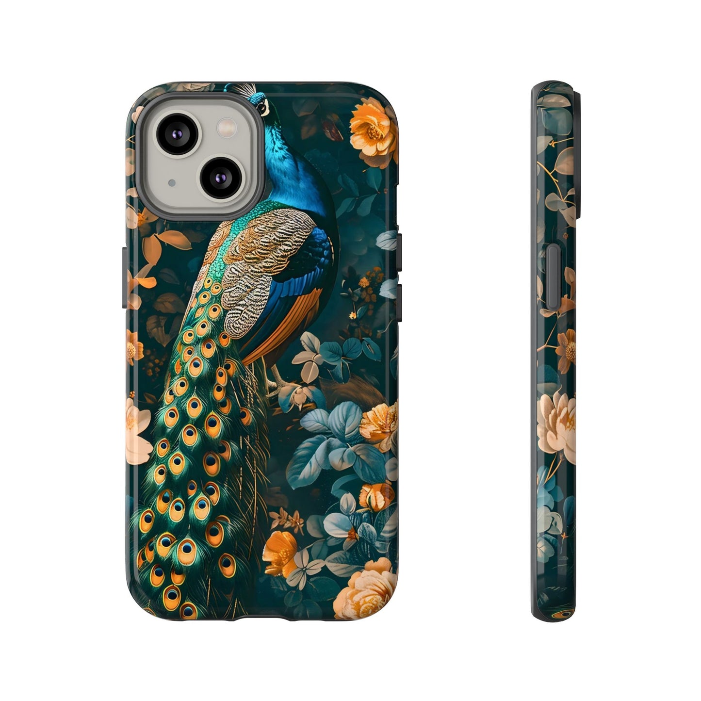 Peacock Phone Case - Elegant Floral Design, Tough Case for Protection, Unique Gift for Nature Lovers, Stylish Accessory, Eco-Friendly