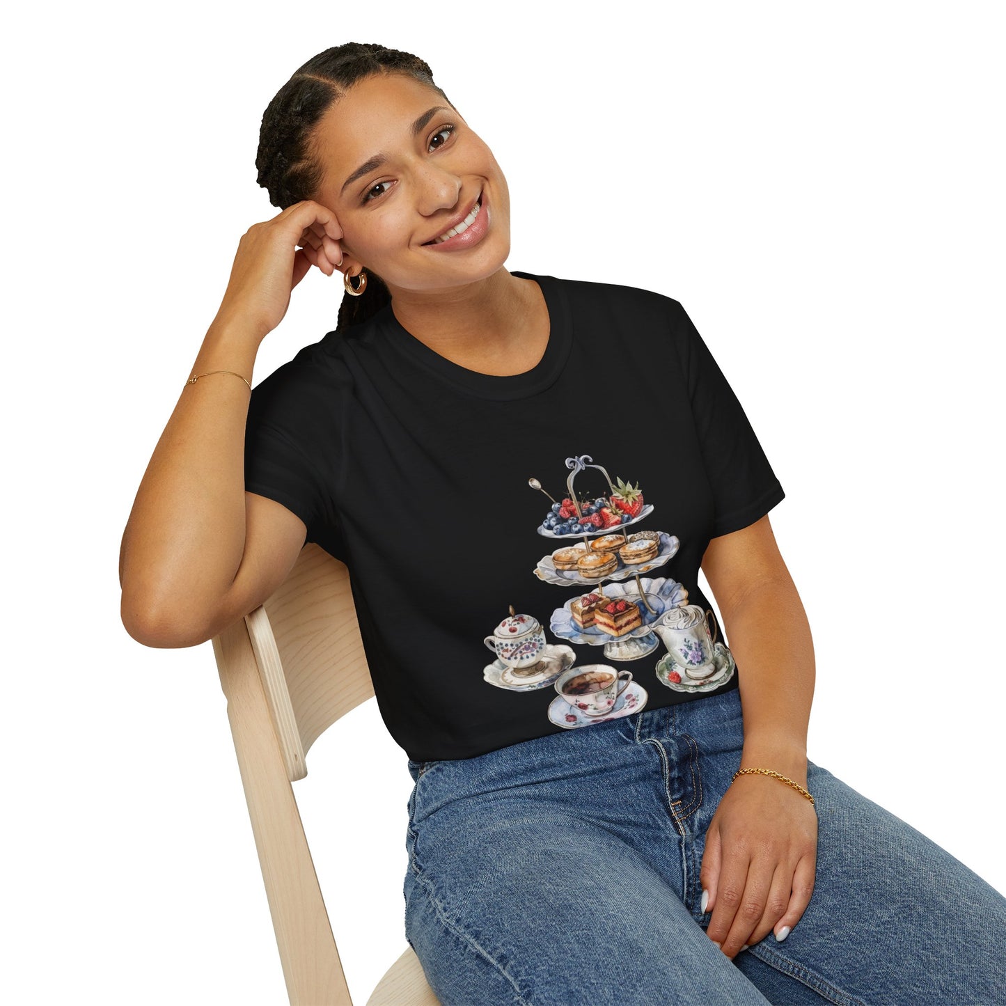Unisex Softstyle T-Shirt - Palace Plates - A Royal British Breakfast