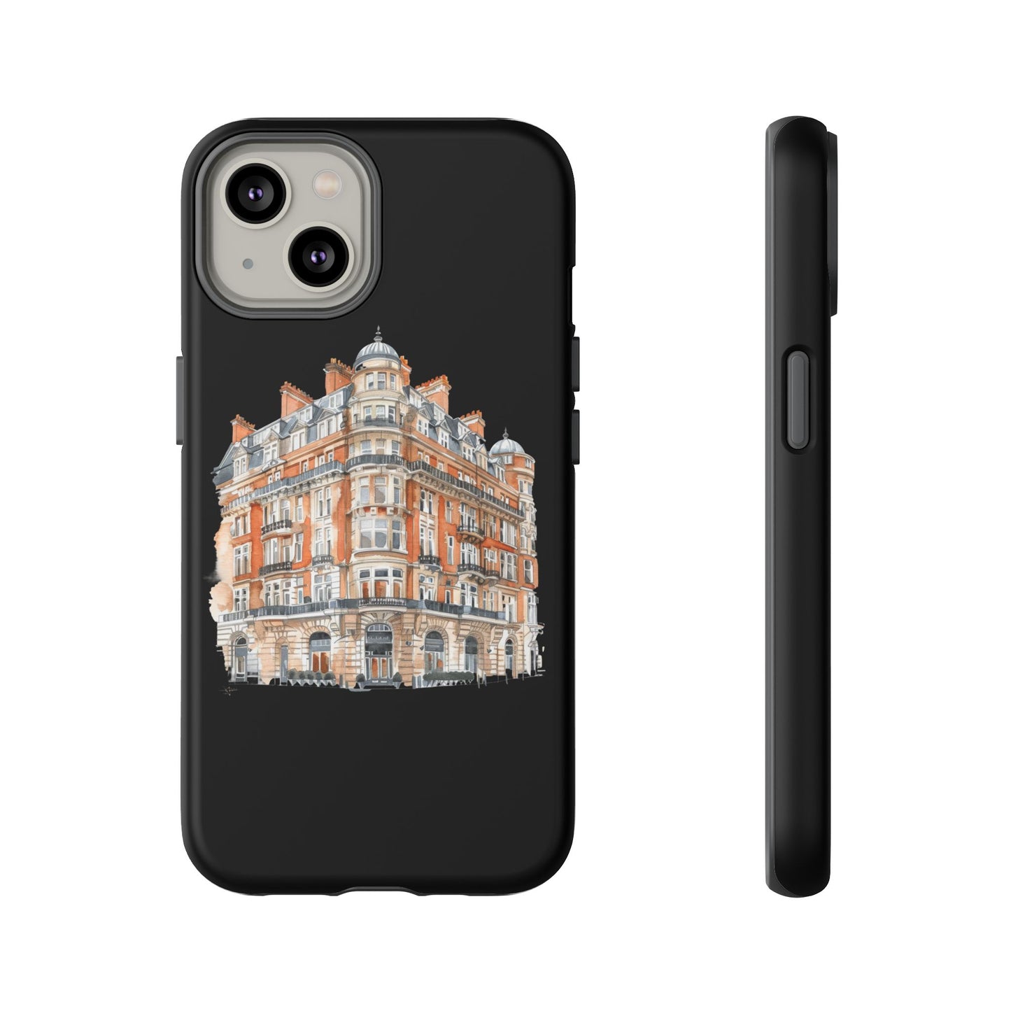 Cityscape Phone Case, Tough Phone Cover, Urban Art Case, Vintage Architecture Design, Gift for Travelers, Stylish Phone Accessory