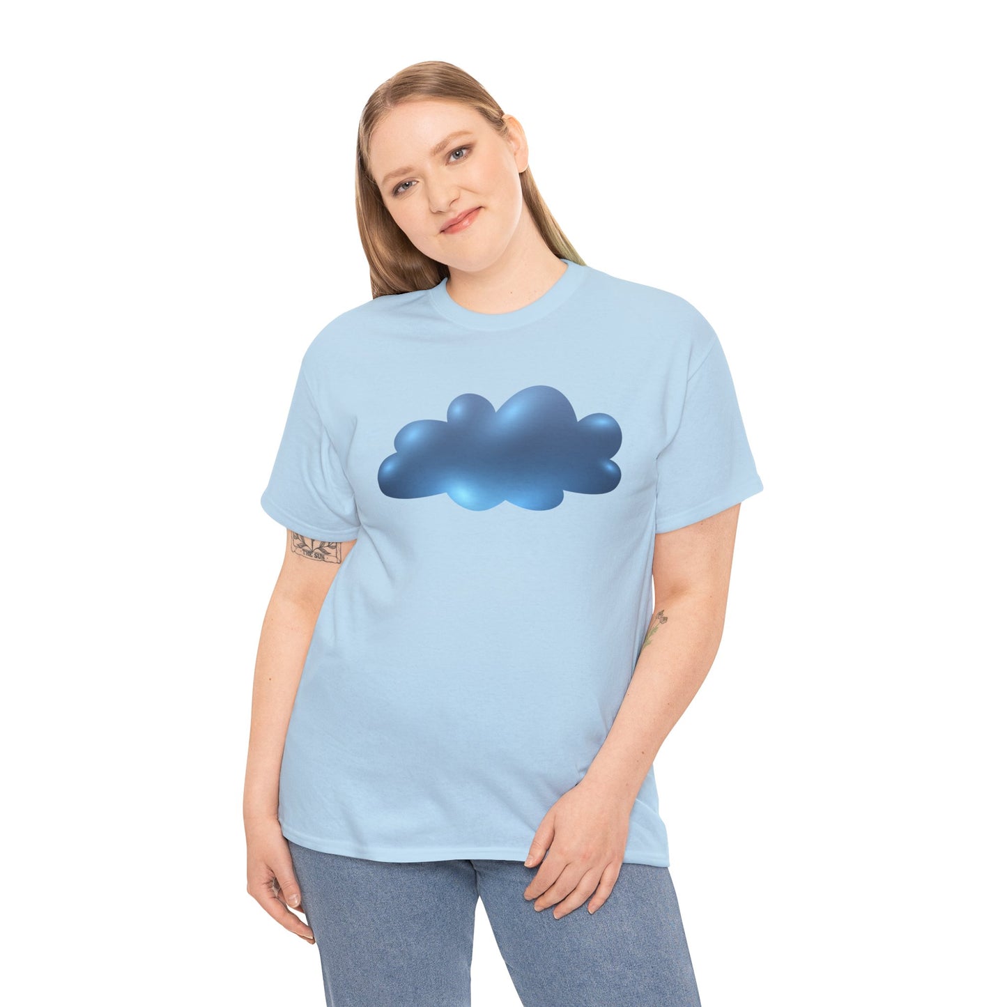 Unisex Heavy Cotton Tee - Serene Cloudscape