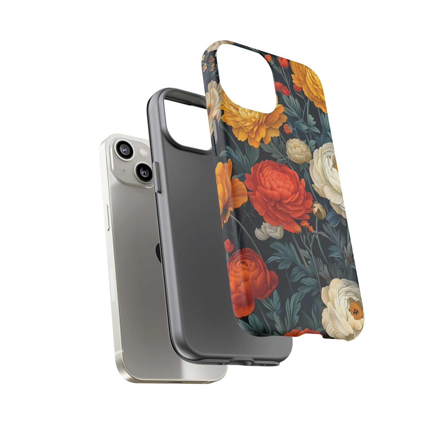 Floral Tough Case for Phones | Durable Floral Phone Cover, Boho Chic, Unique Gift for Her, Phone Protection, Flower Design