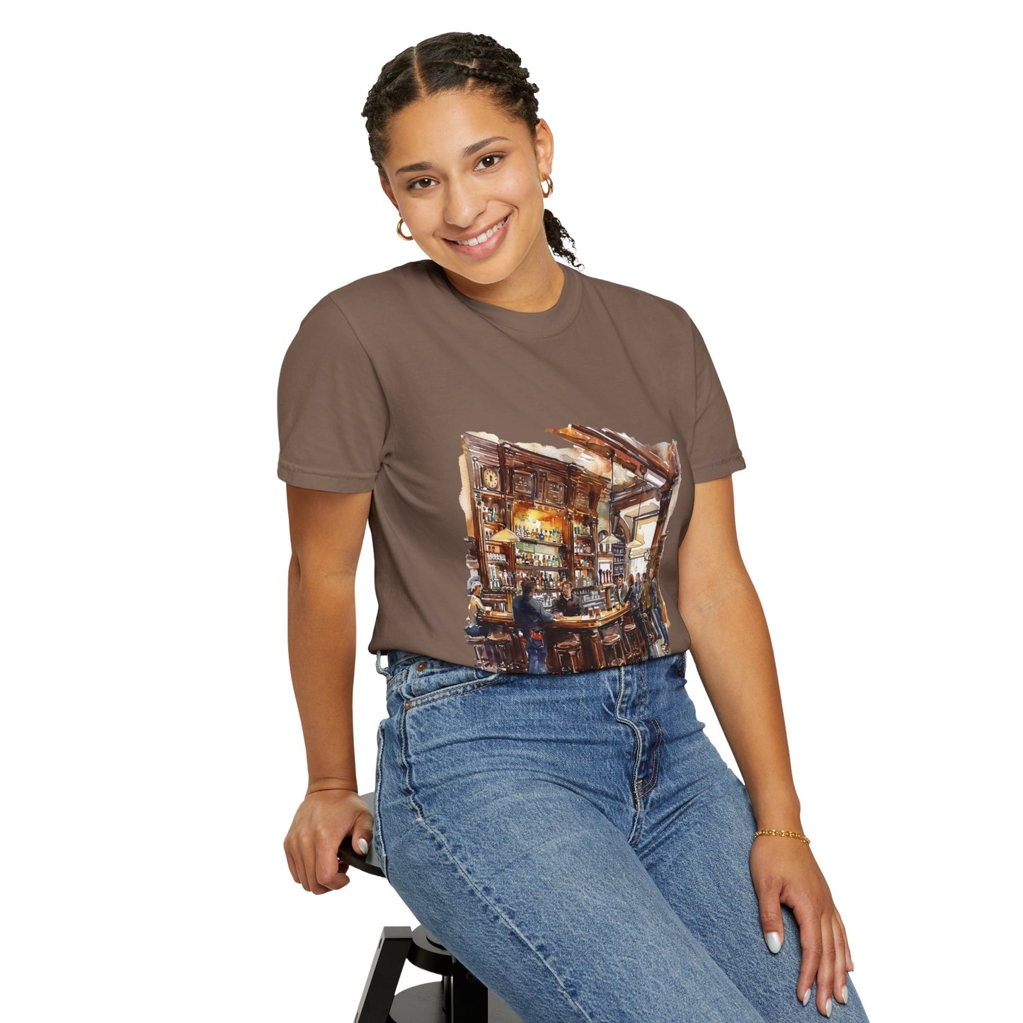 Unisex Garment-Dyed T-shirt - The Classic British Pub
