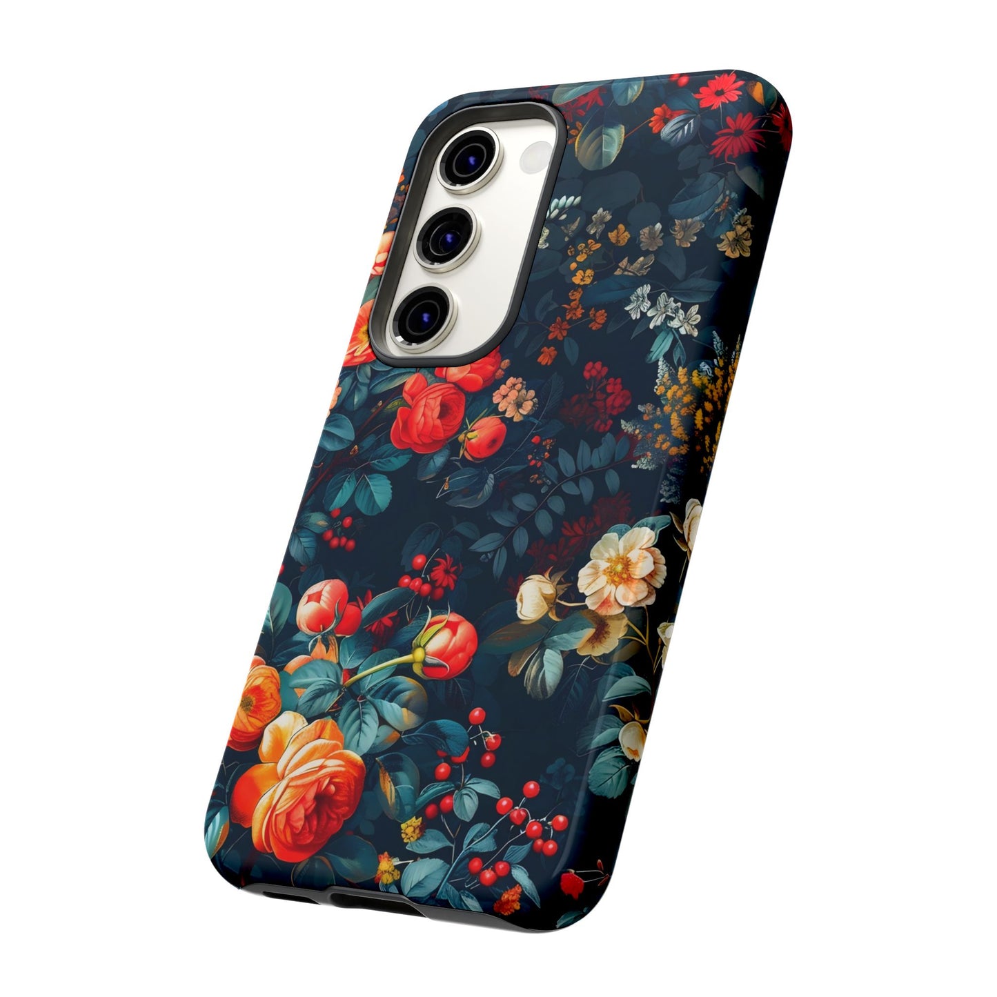 Floral Phone Case - Tough Cases, iPhone Protection, Elegant Floral Design, Gift for Her, Stylish Tech Accessory