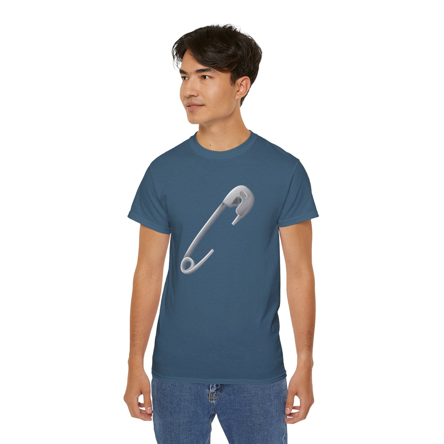 Unisex Ultra Cotton Tee - Minimalist Safety Pin Trendy