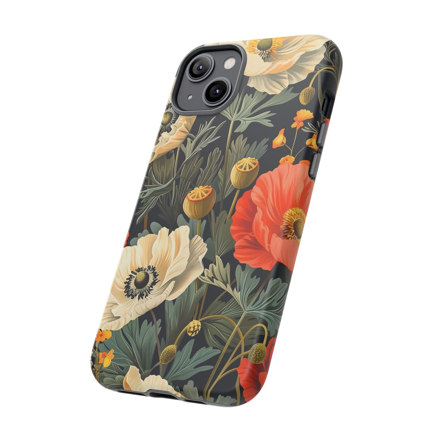 Floral Phone Case - Tough Cases with Vibrant Garden Design, Phone Accessory, Gift for Her, Spring Style, Nature Lover