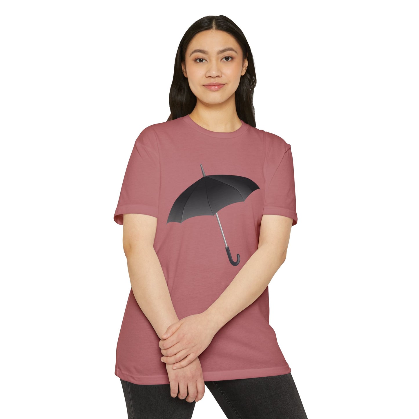 Unisex CVC Jersey T-shirt - Regal Royal Umbrella - Elegant and Majestic Design