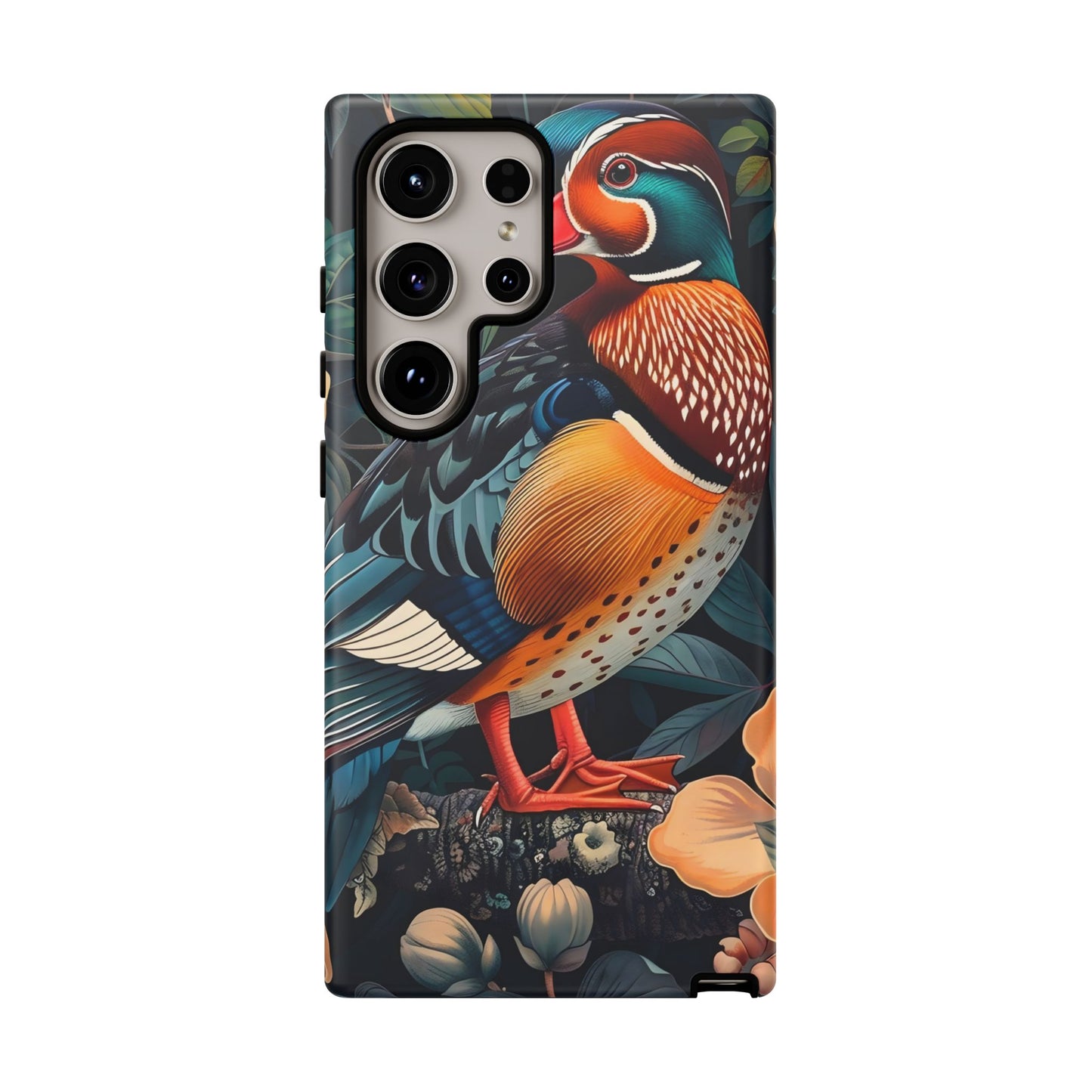 Vibrant Phone Case with Artistic Bird Design, Nature Lover Gift, Wildlife Enthusiast Accessory, Floral Tech Case, Unique Mobile Cover