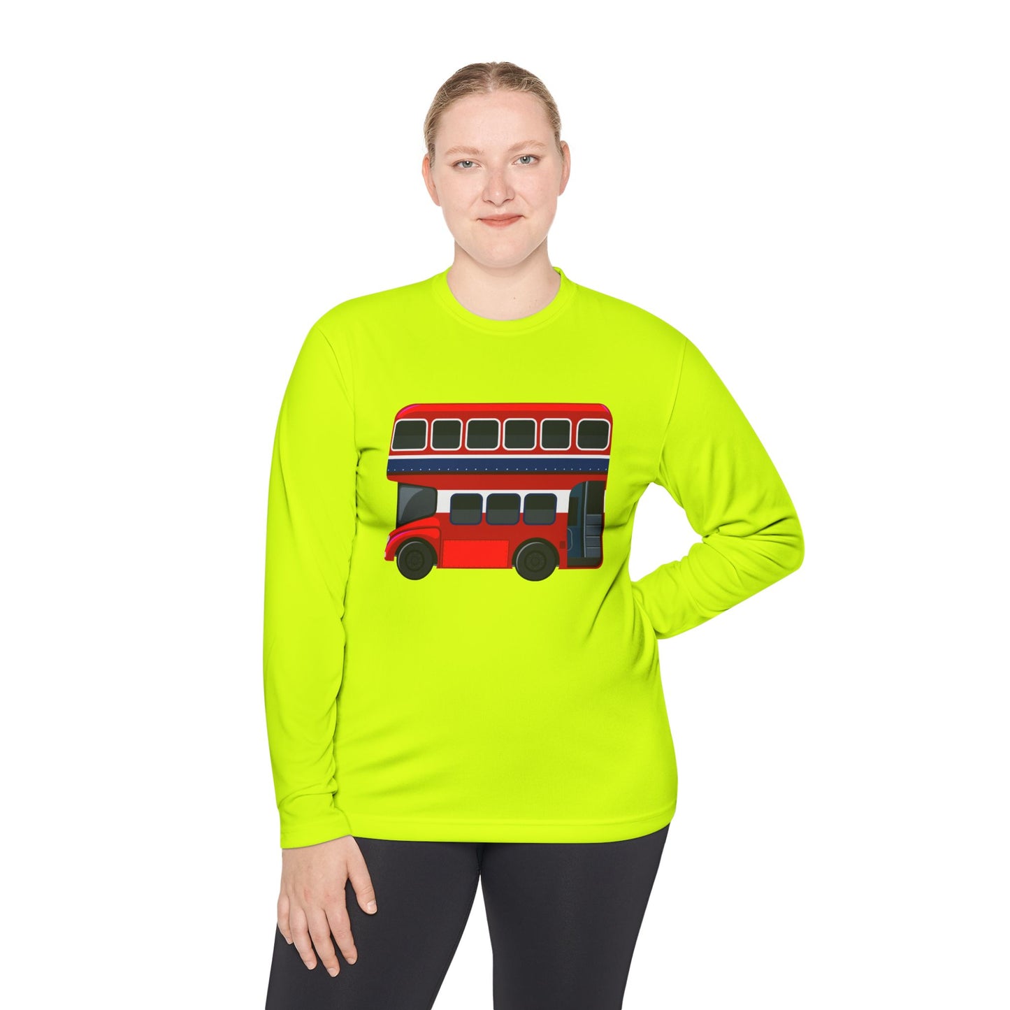 Unisex Lightweight Shirt- Classic London Double-Decker Bus Artwork
