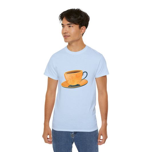 Unisex Ultra Cotton Tee - Elegant British Tea Cup