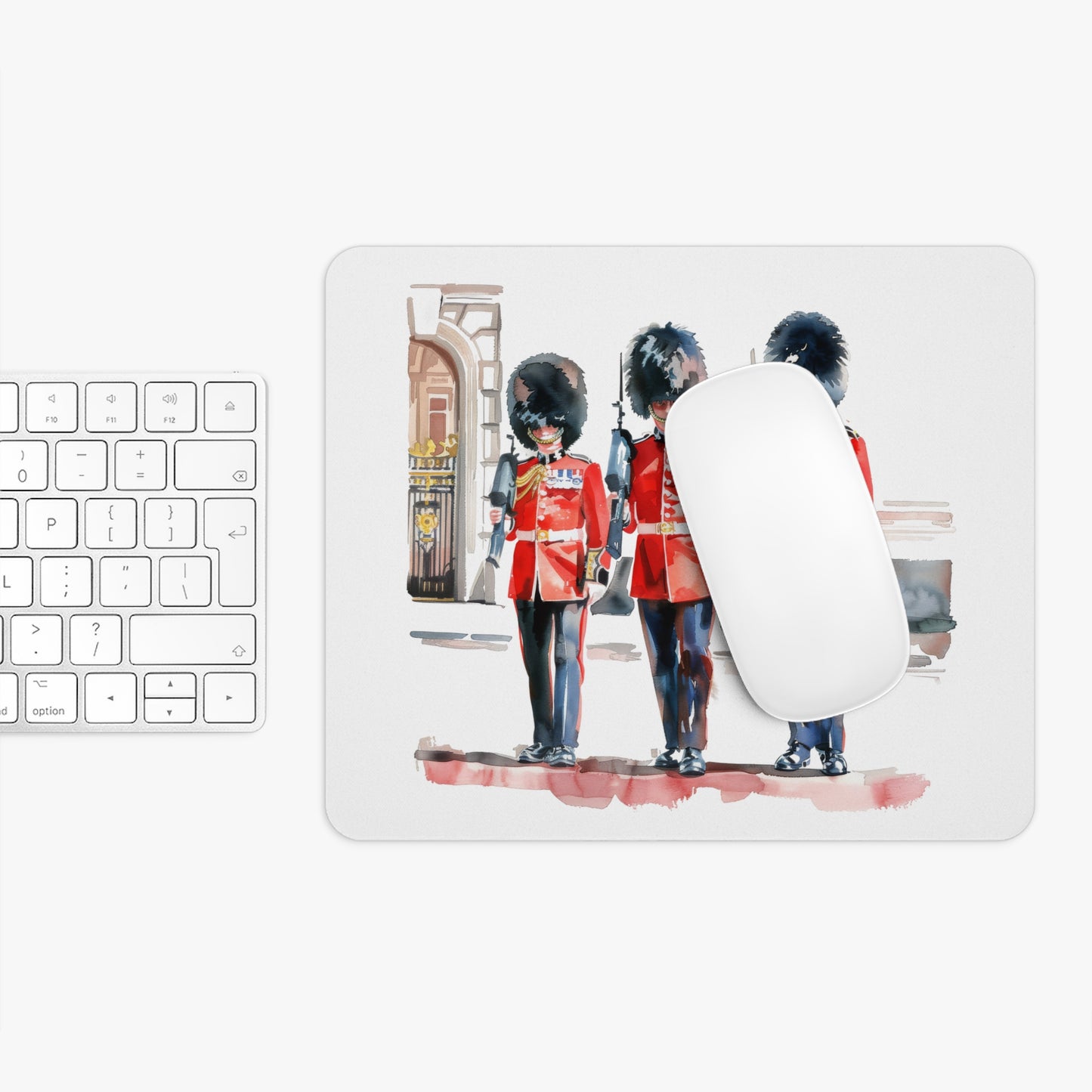 British Guardsmen Mouse Pad, Desktop Decor, Office Gift, Gamer Accessory, Unique Gift for England Lovers, Teacher Supplies