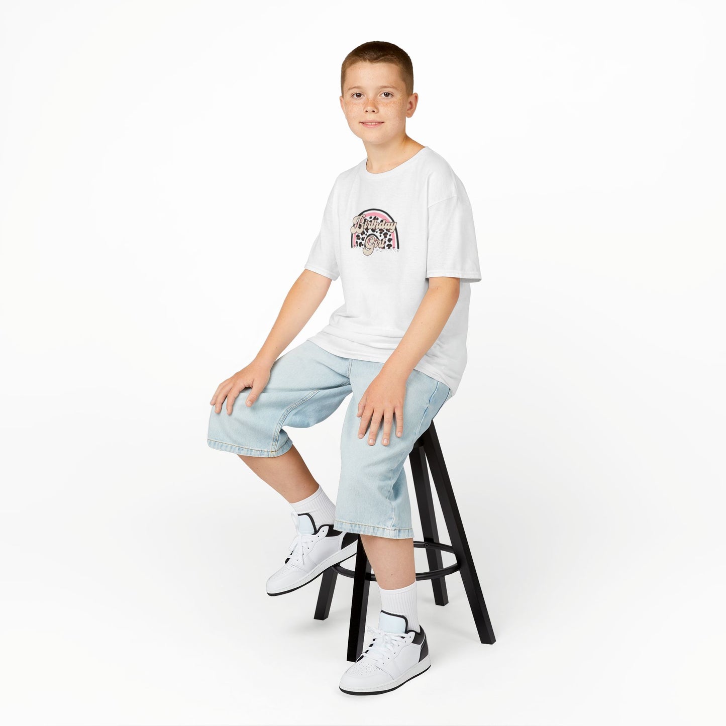Kids Heavy Cotton™ Tee - Birthday Girl - Perfect for Celebrations!