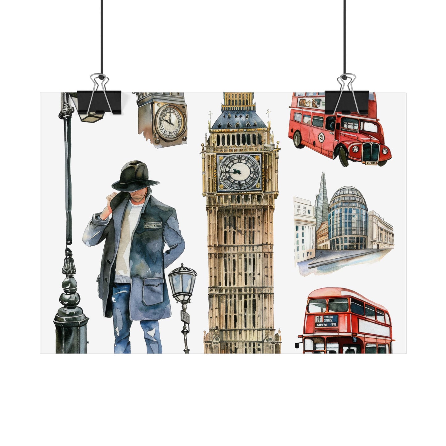 London themed Rolled Posters
