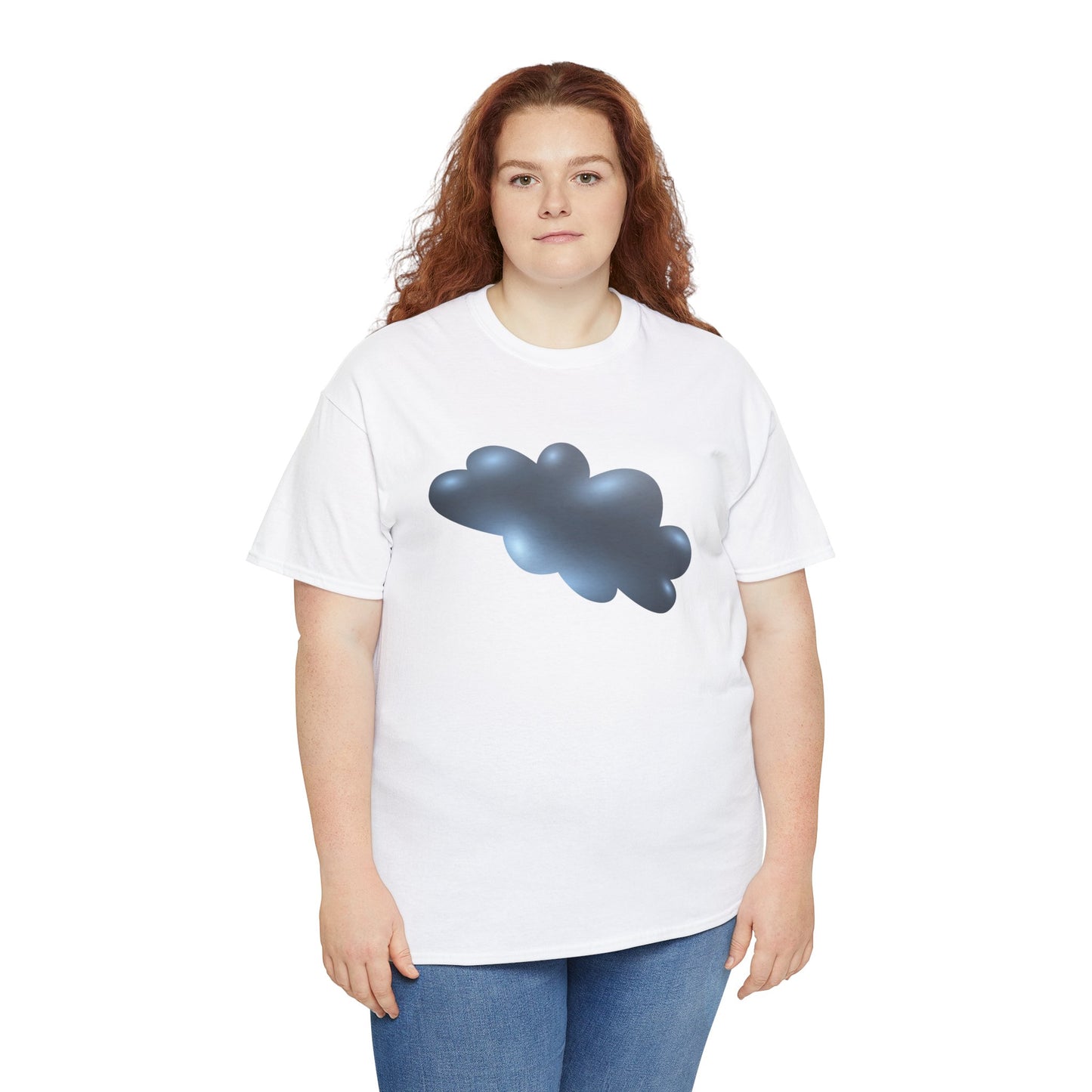 Unisex Heavy Cotton Tee - Serene Cloudscape - Dreamy Cloud