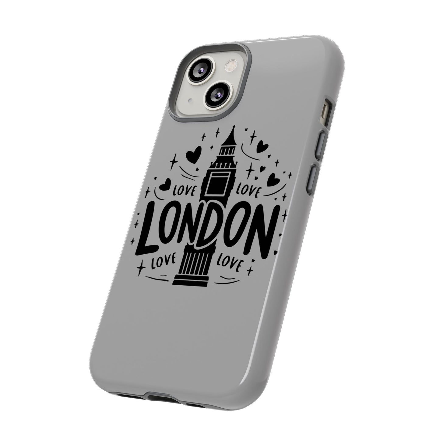 London Love Phone Case, Tough Cases, Stylish Phone Accessories, Unique Gift for Travelers, London Souvenir, Love Design