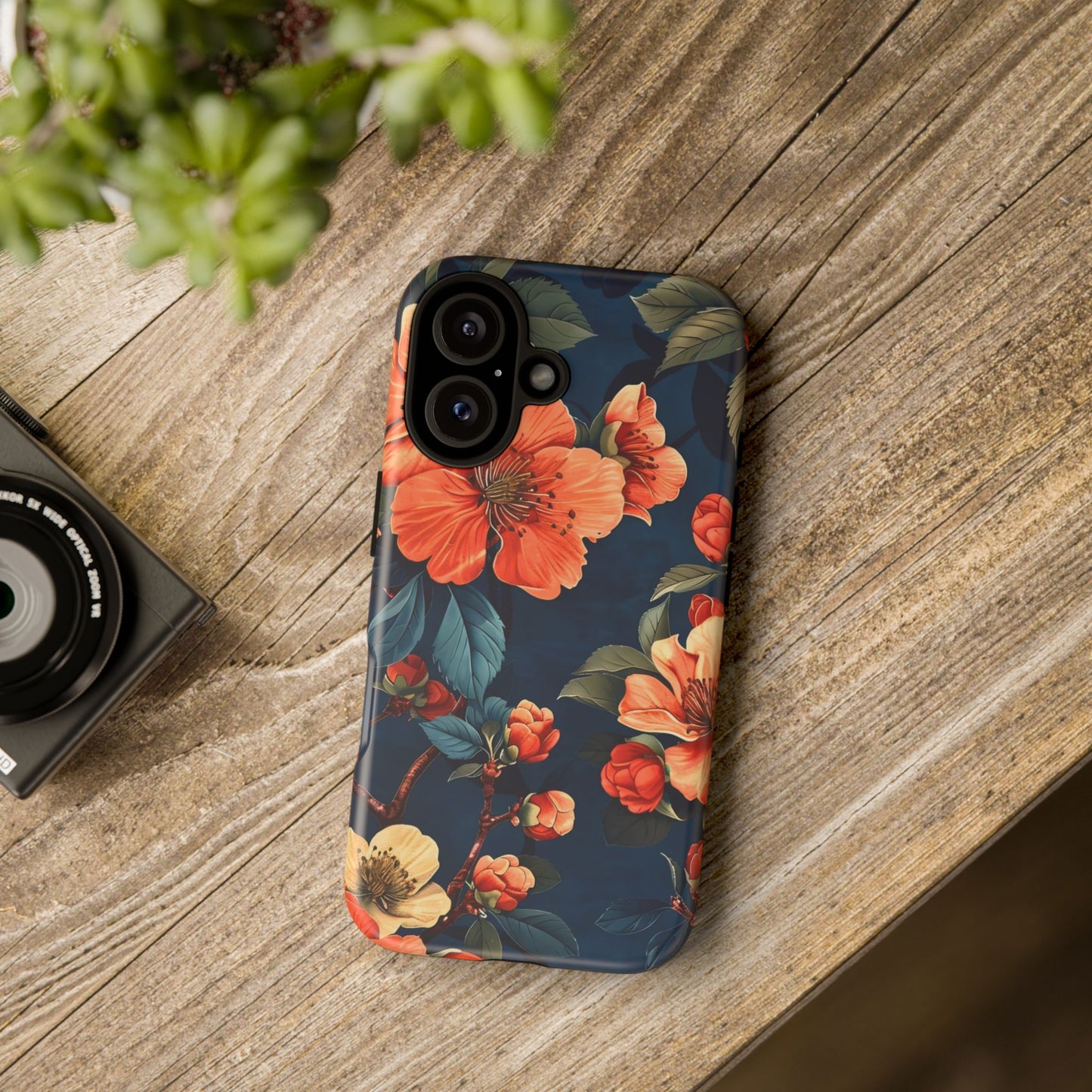 Floral iPhone Case, Tough Cases, Flower Phone Protector, Floral Design, Spring Gift, Phone Cover