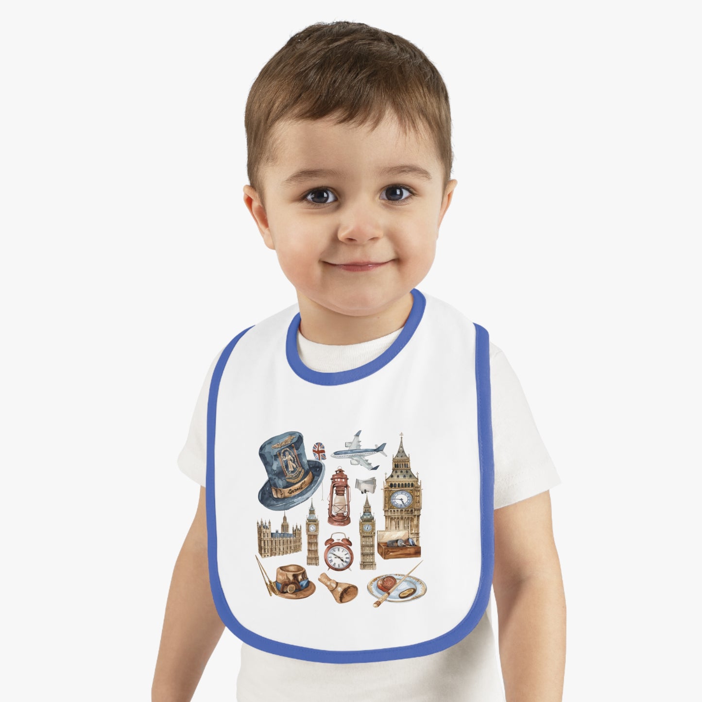 London Adventure Bib for Babies, Cute Baby Bib, Unique Baby Gift, Baby Shower, Travel Themed Bib, Infant Bib