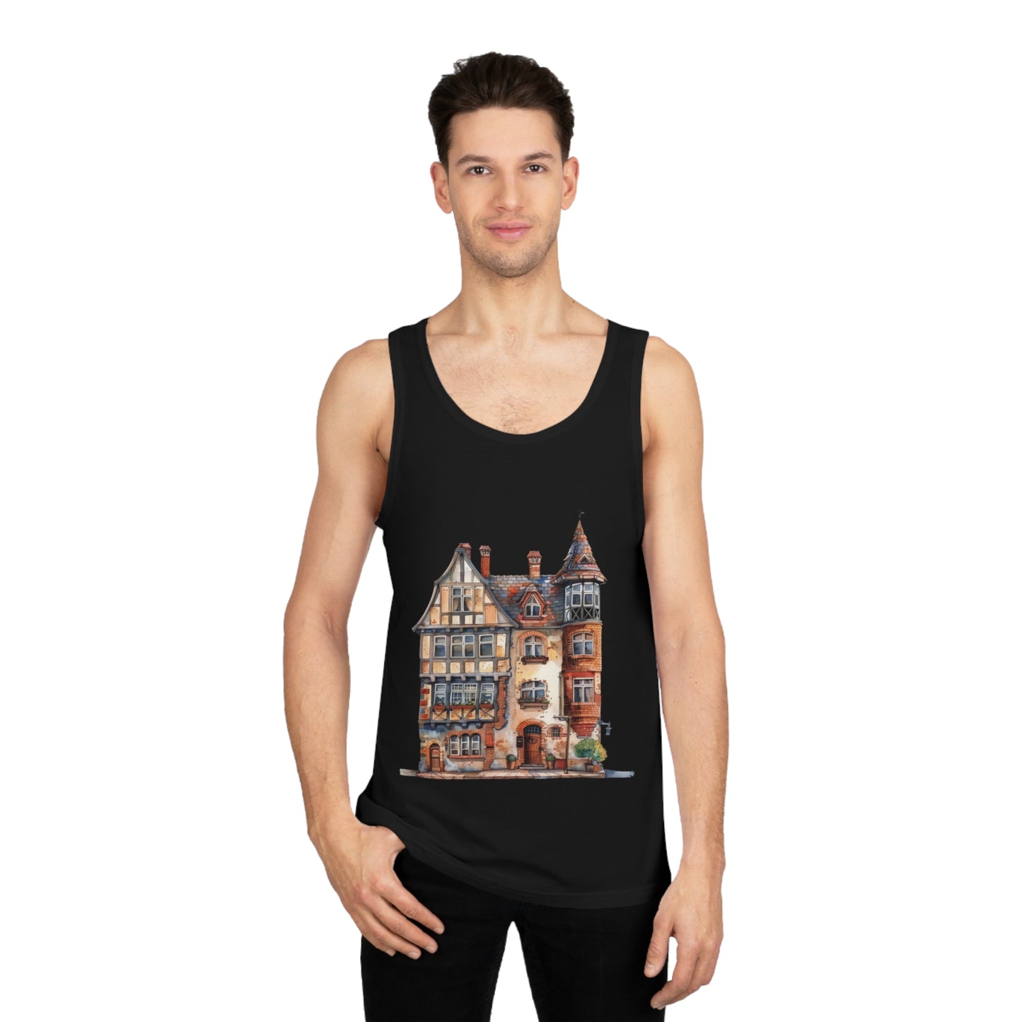 Unisex Softstyle™ Tank Top - Quintessential British House