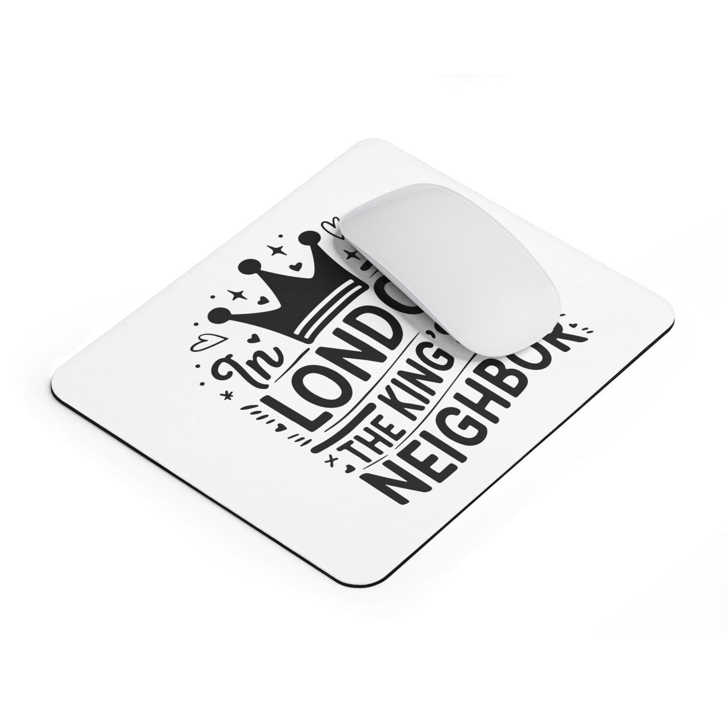 London-Themed Mouse Pad, Cute Desk Accessory, Gift for Royalty Lovers, Office Decor, Unique Computer Accessory