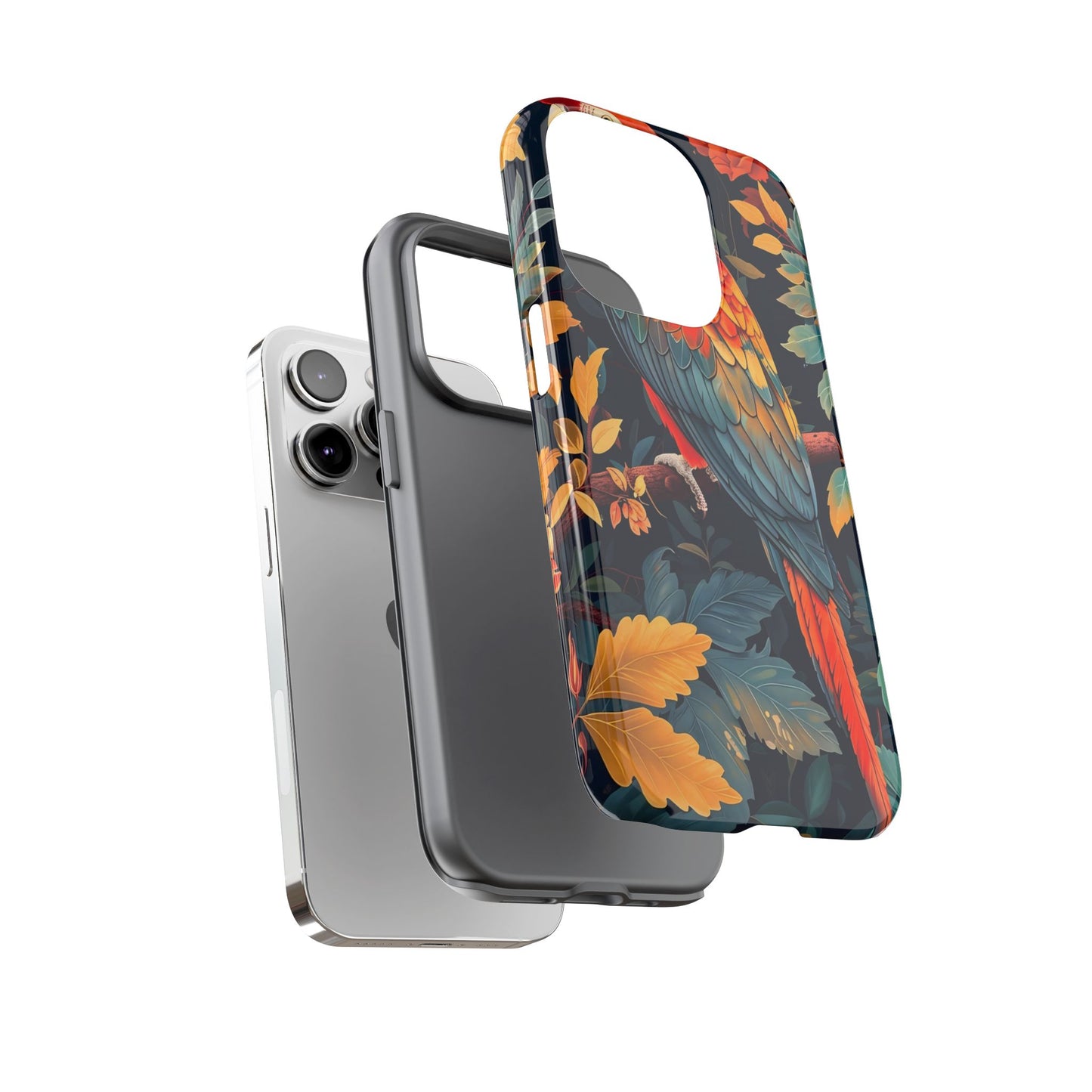 Vibrant Parrot Phone Case - Tough, Stylish, Nature-Inspired, Tropical, Wildlife, Perfect Gift, Summer Vibes